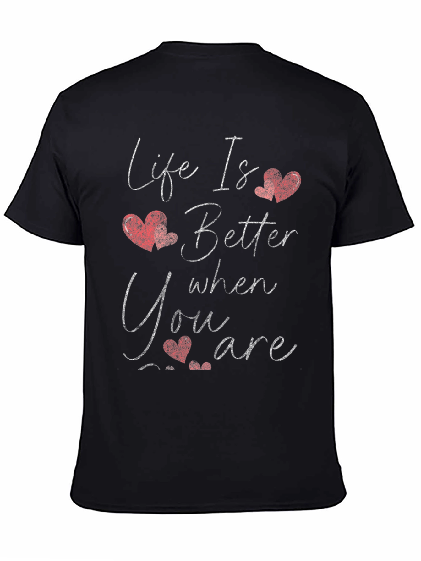 Life Is Better Heart Graphic Tee