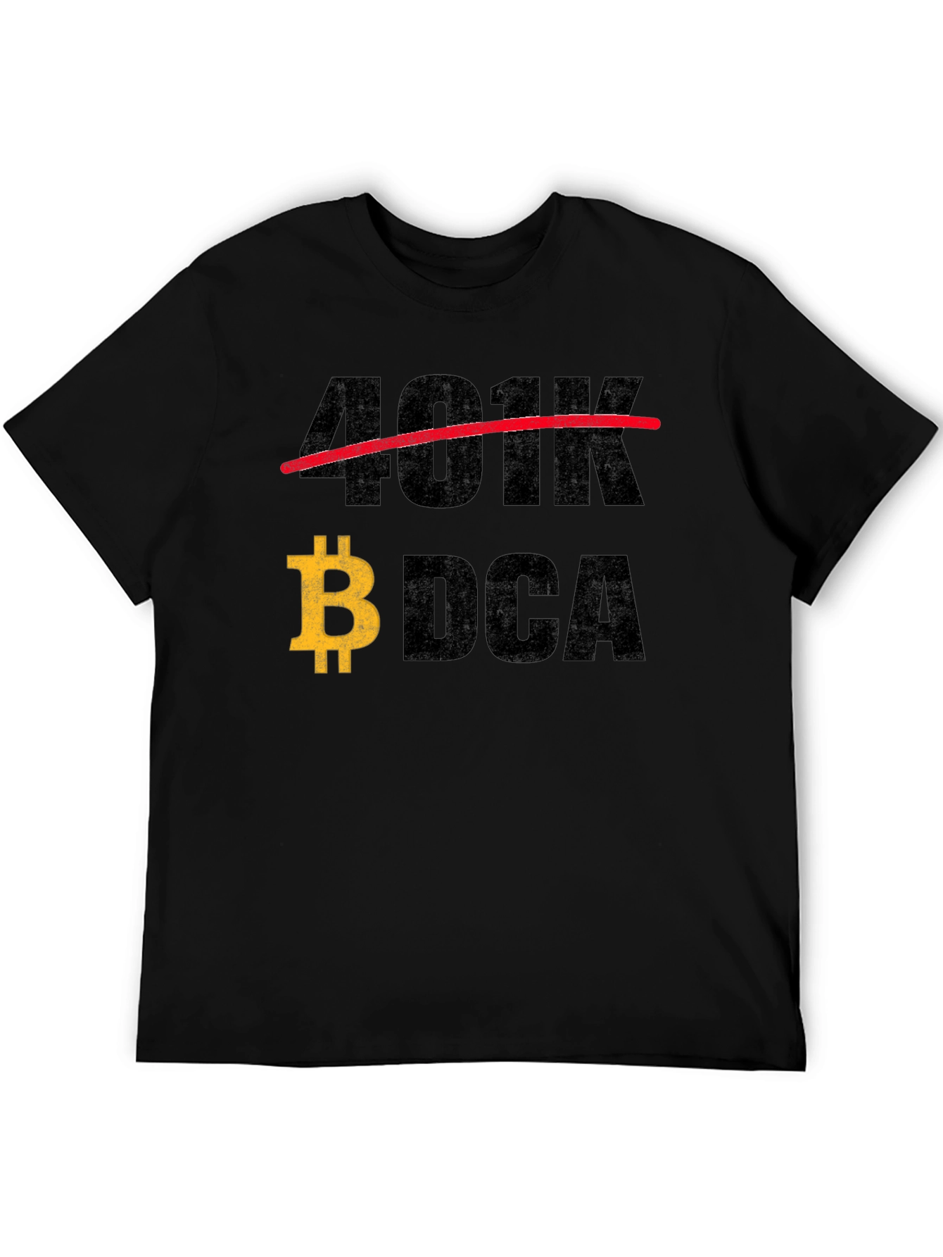 Bitcoin DCA T-Shirt - Cryptocurrency Investor Apparel