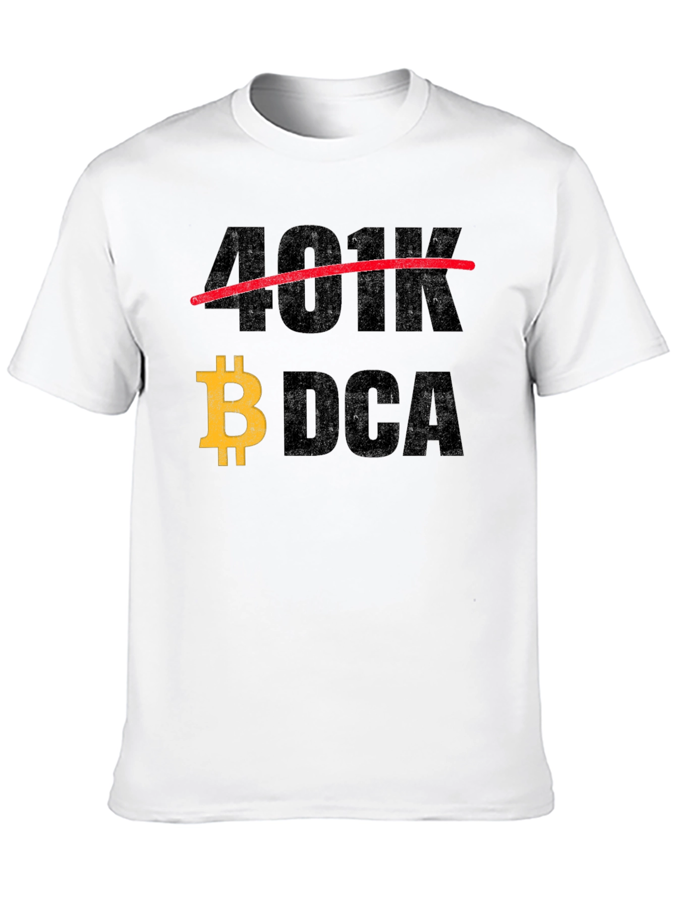 Bitcoin DCA T-Shirt - Cryptocurrency Investor Apparel