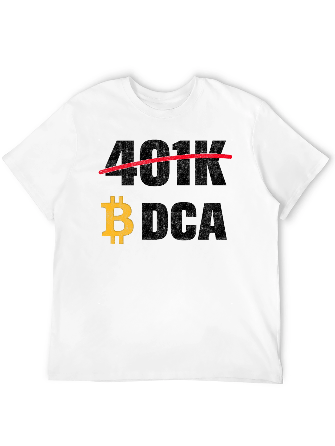 Bitcoin DCA T-Shirt - Cryptocurrency Investor Apparel