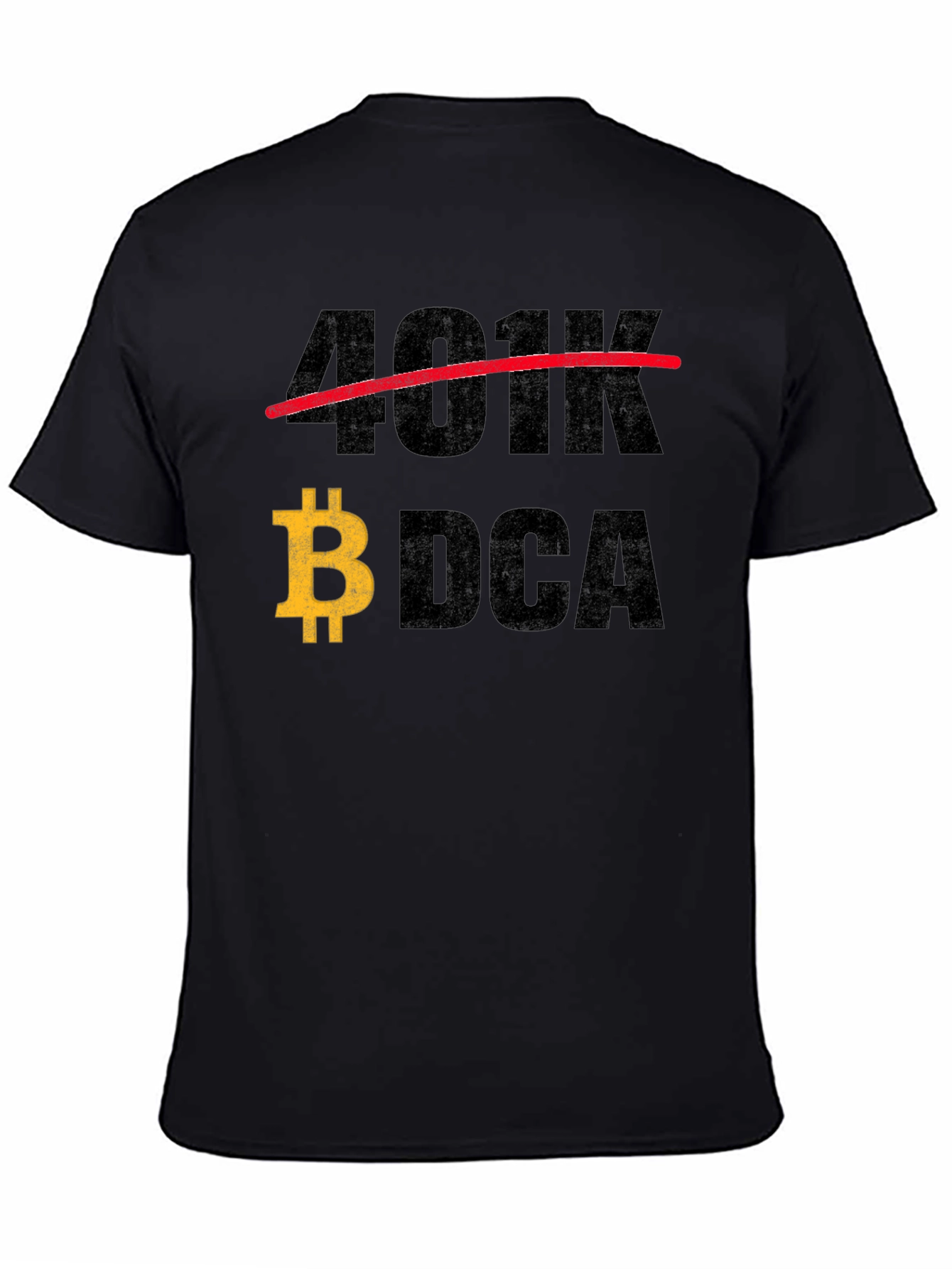 Bitcoin DCA T-Shirt - Cryptocurrency Investor Apparel