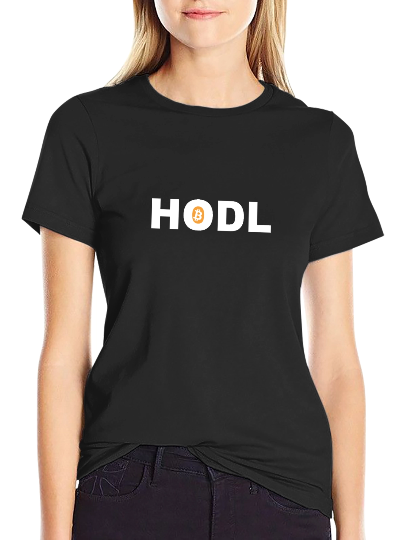HODL Bitcoin Crypto T-Shirt - Black Short Sleeve