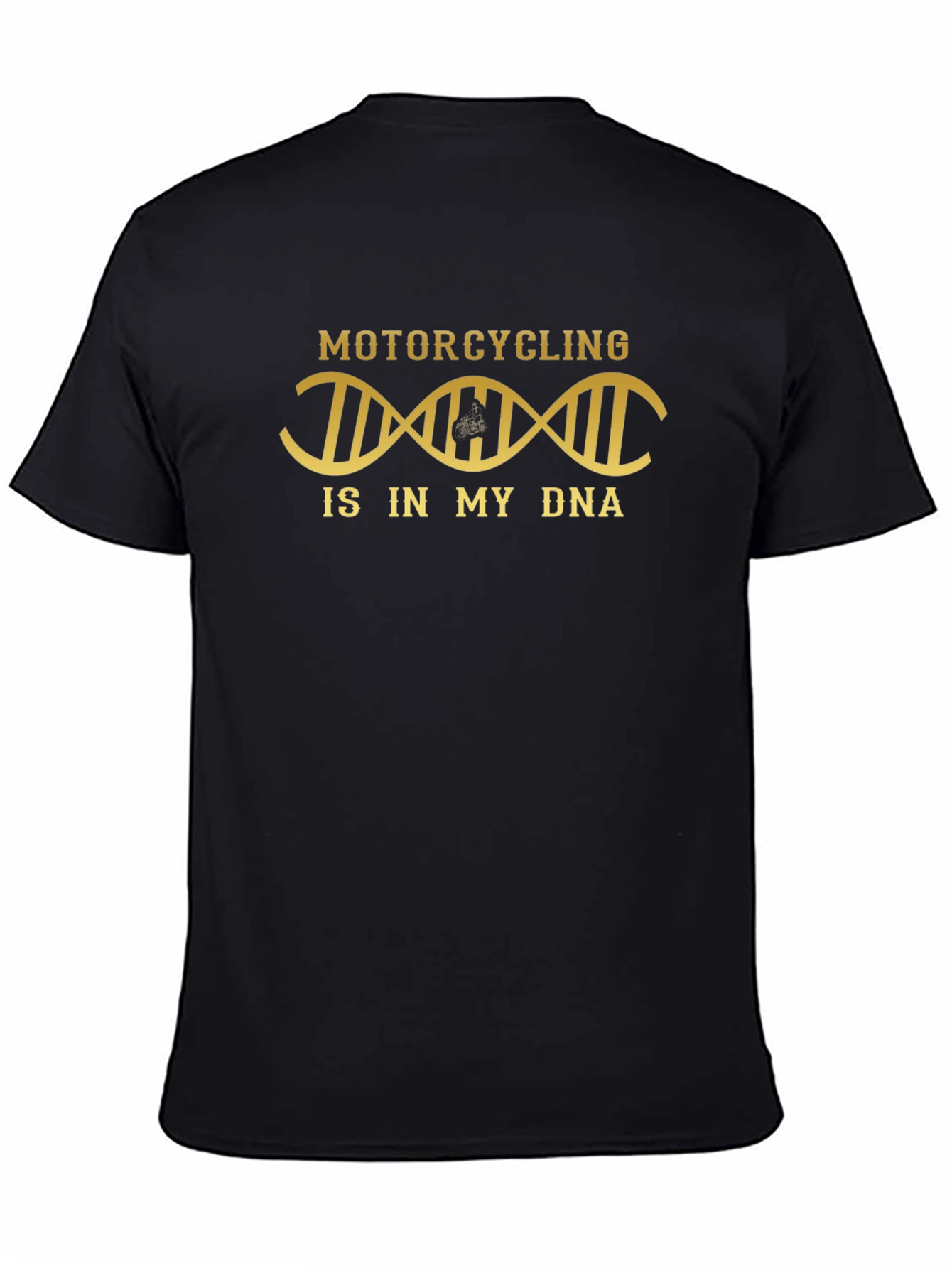 Motorcycling DNA T-Shirt - Black Graphic Tee