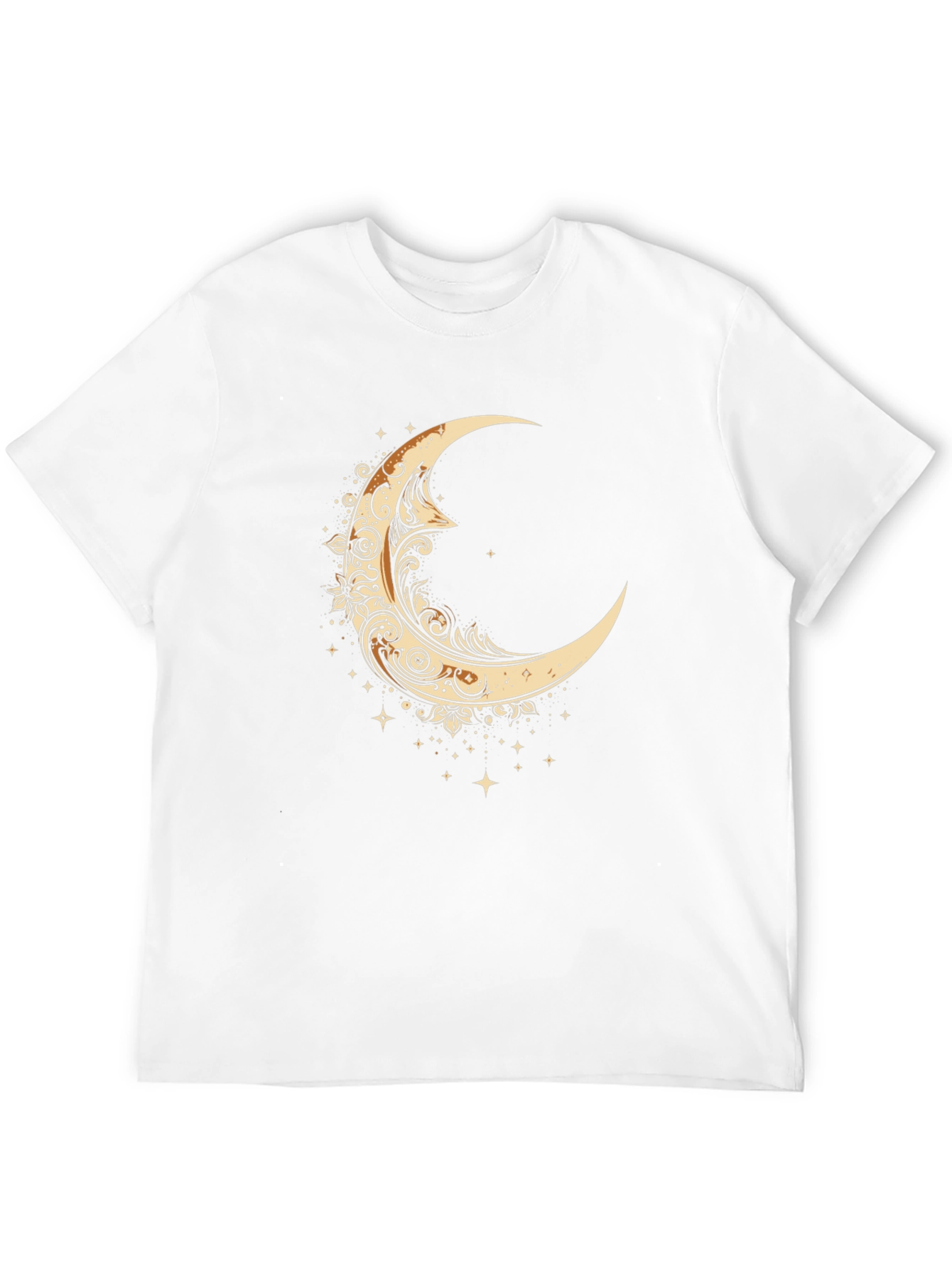 Mystical Moon Graphic Tee - Black Cotton Comfort