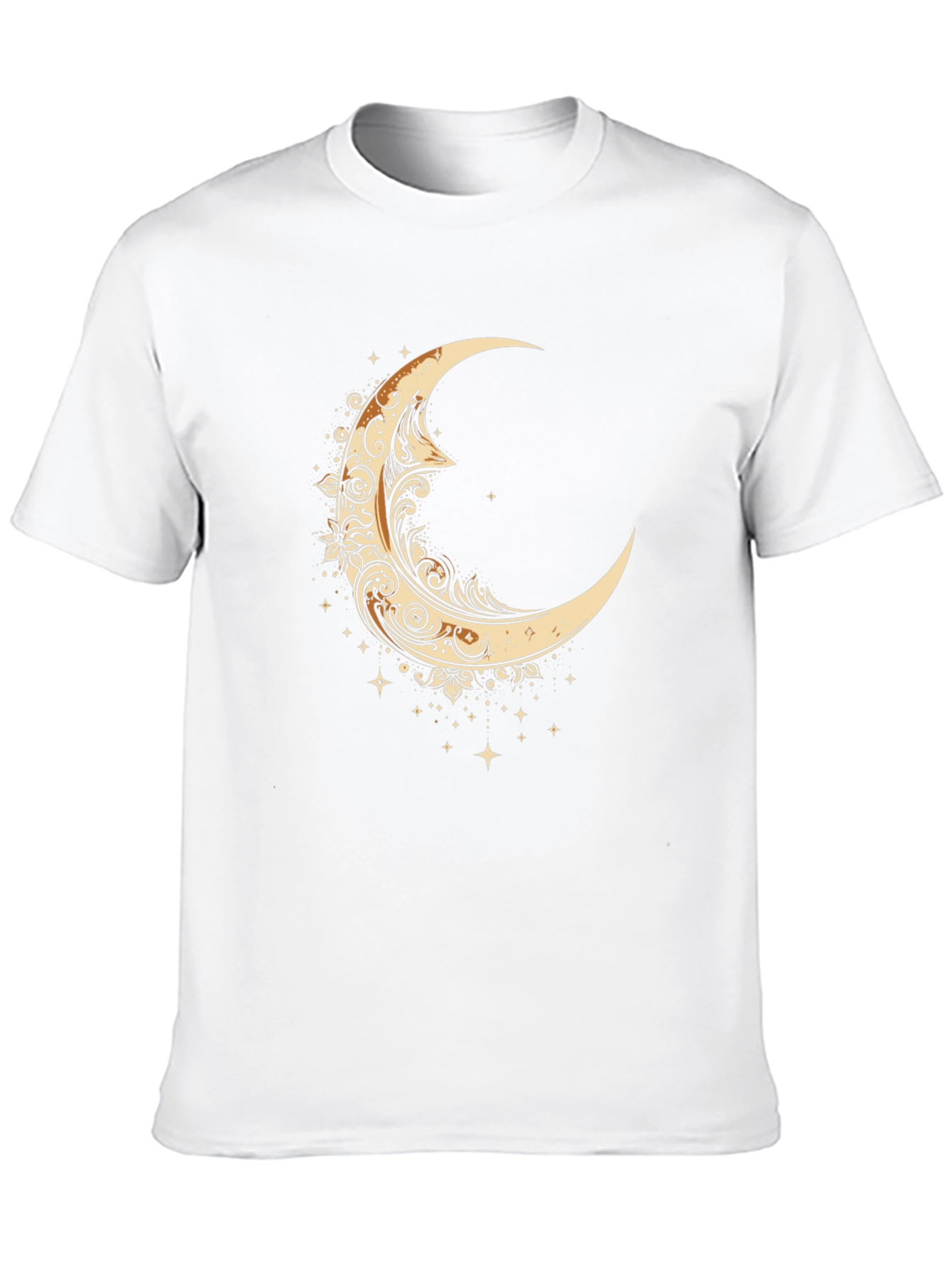 Mystical Moon Graphic Tee - Black Cotton Comfort