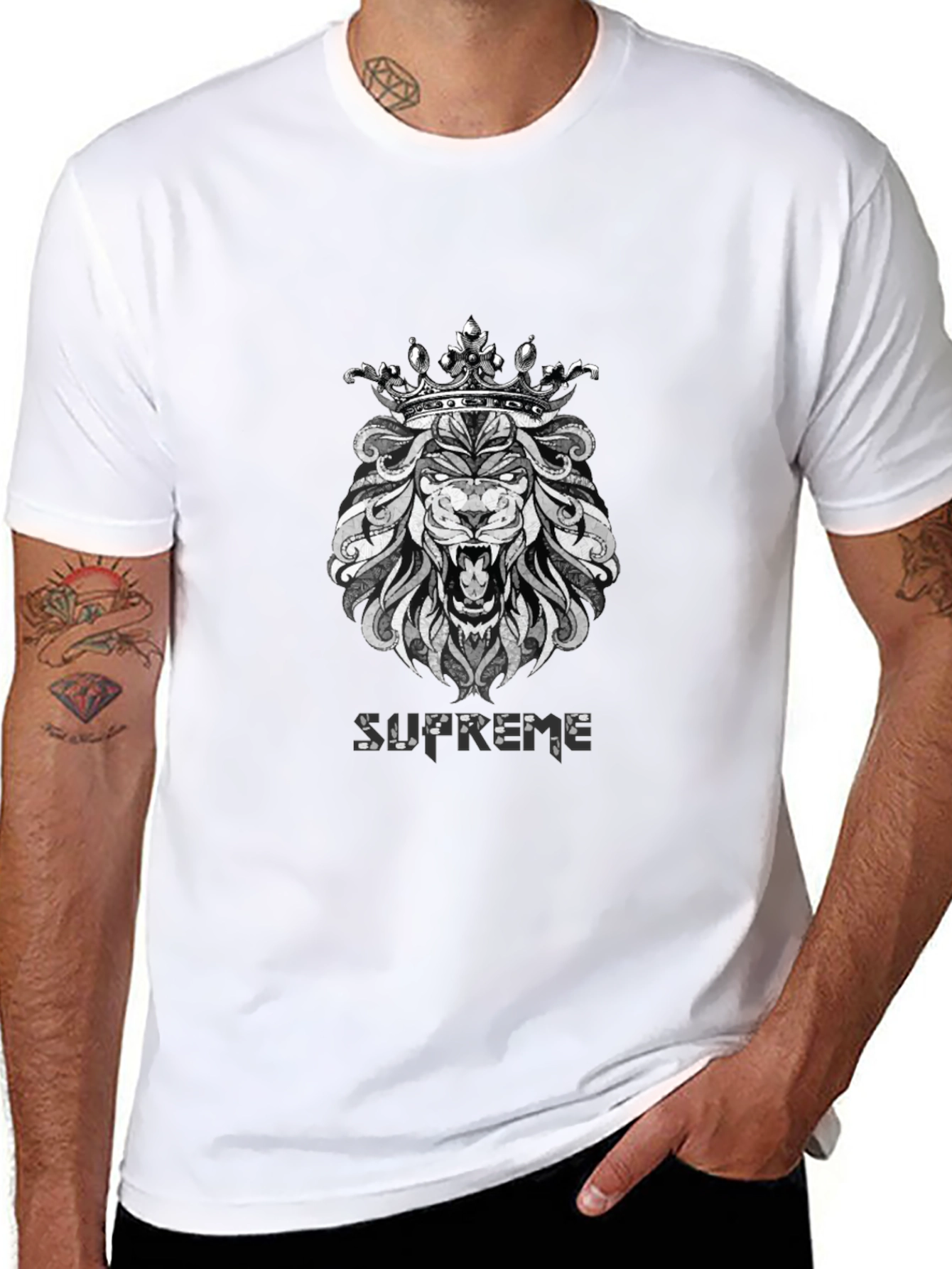 Supreme Lion King Graphic Black T-Shirt