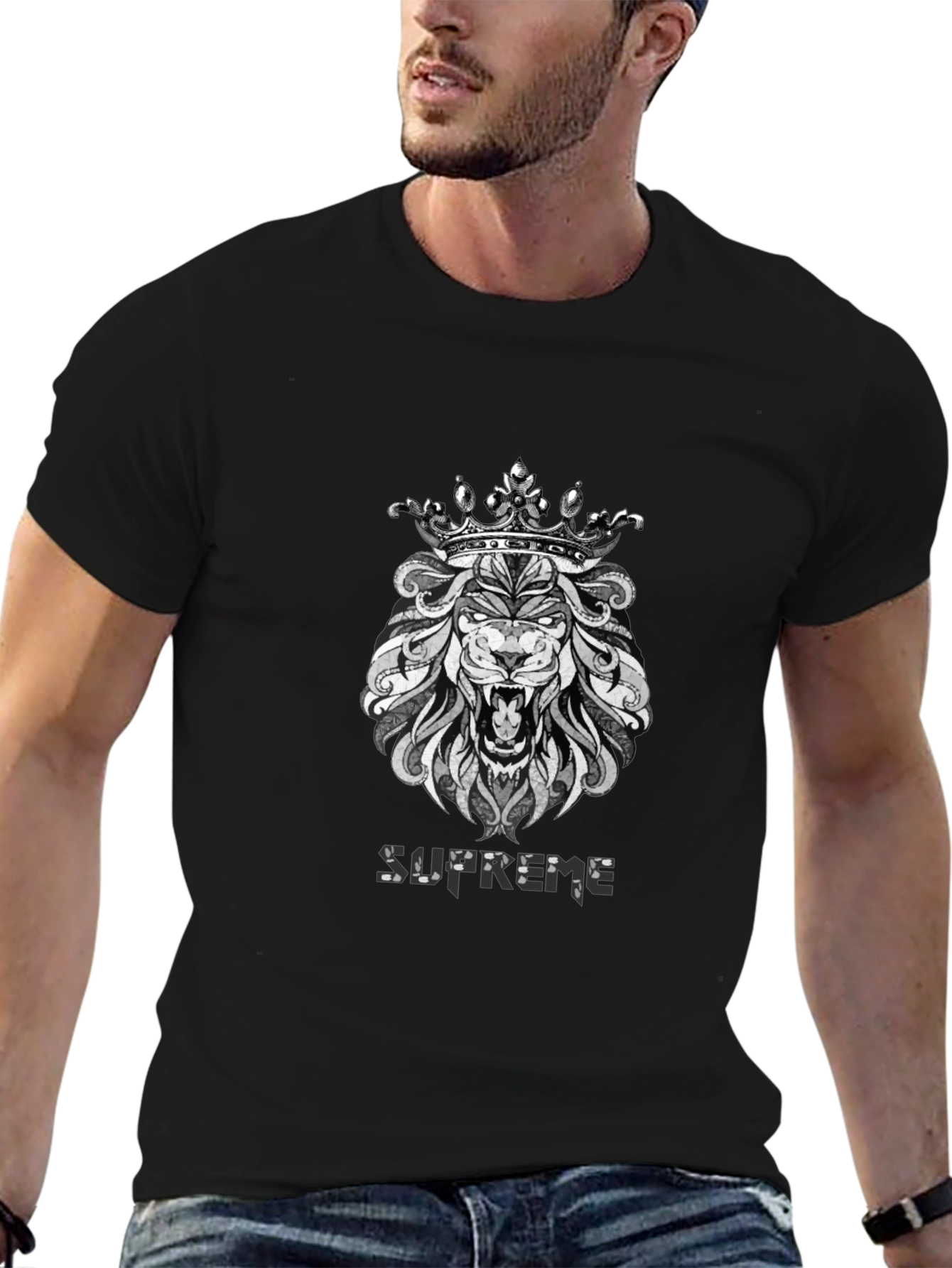 Supreme Lion King Graphic Black T-Shirt