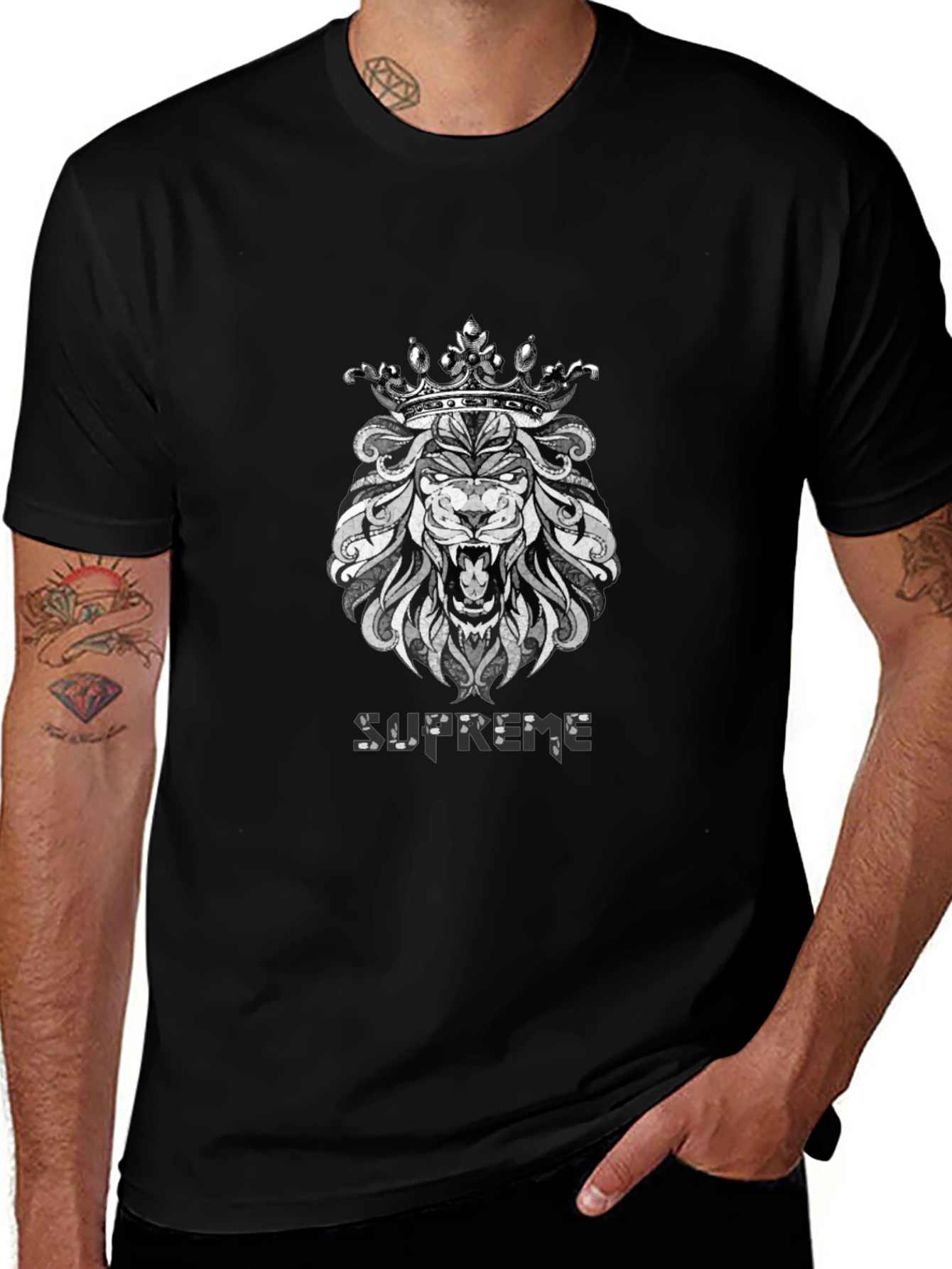 Supreme Lion King Graphic Black T-Shirt