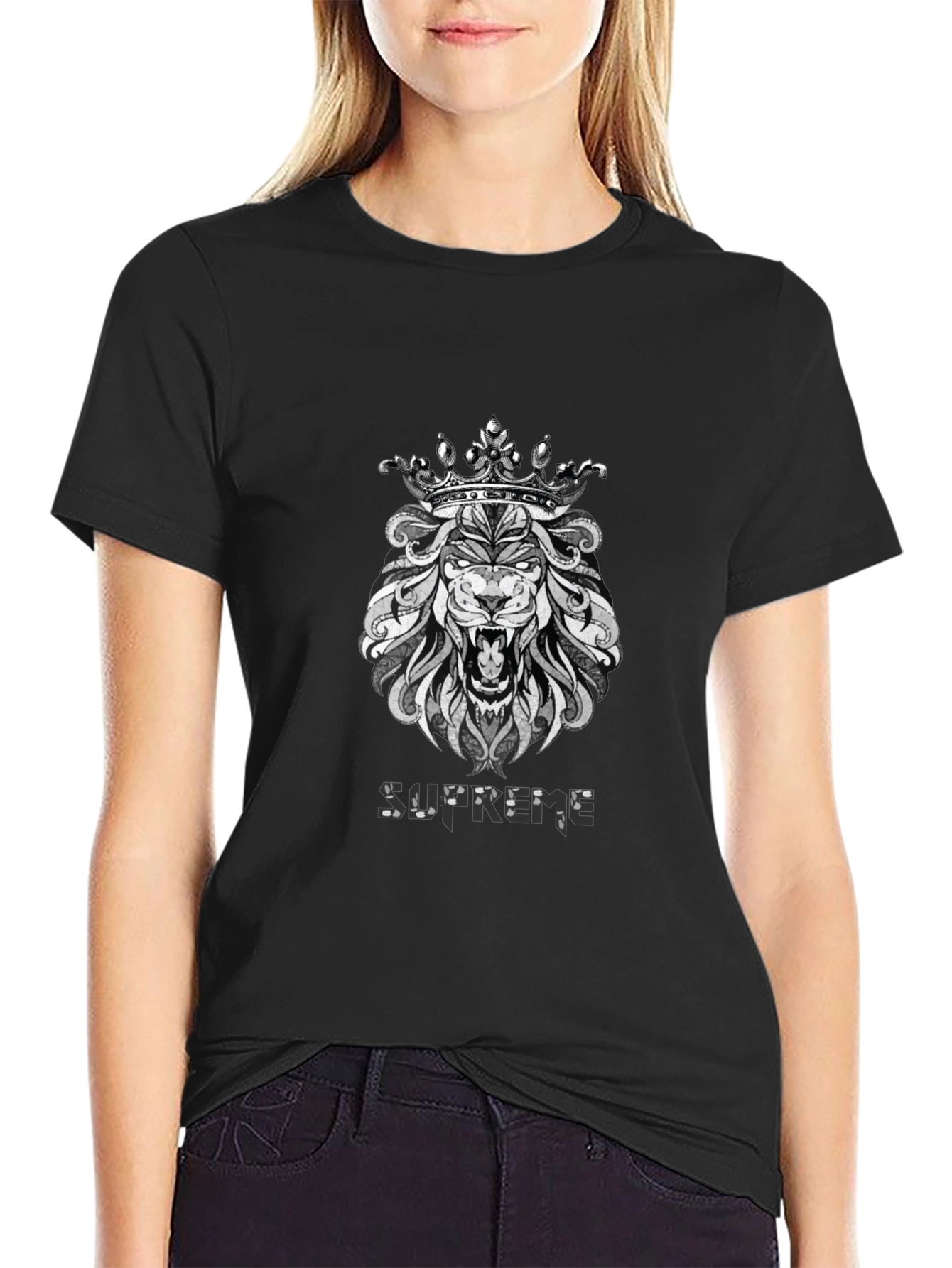 Supreme Lion King Graphic Black T-Shirt