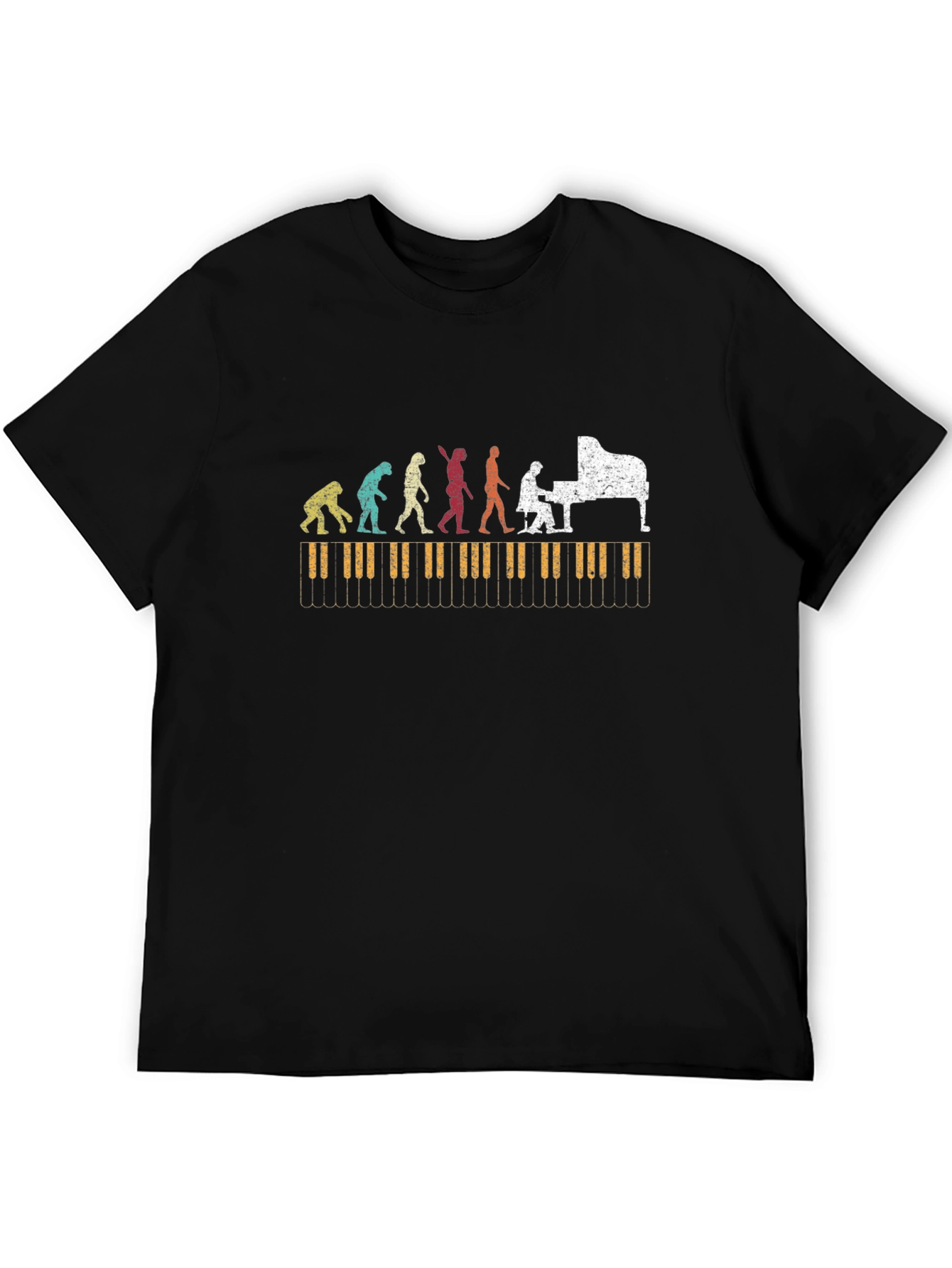Piano Evolution Graphic T-Shirt