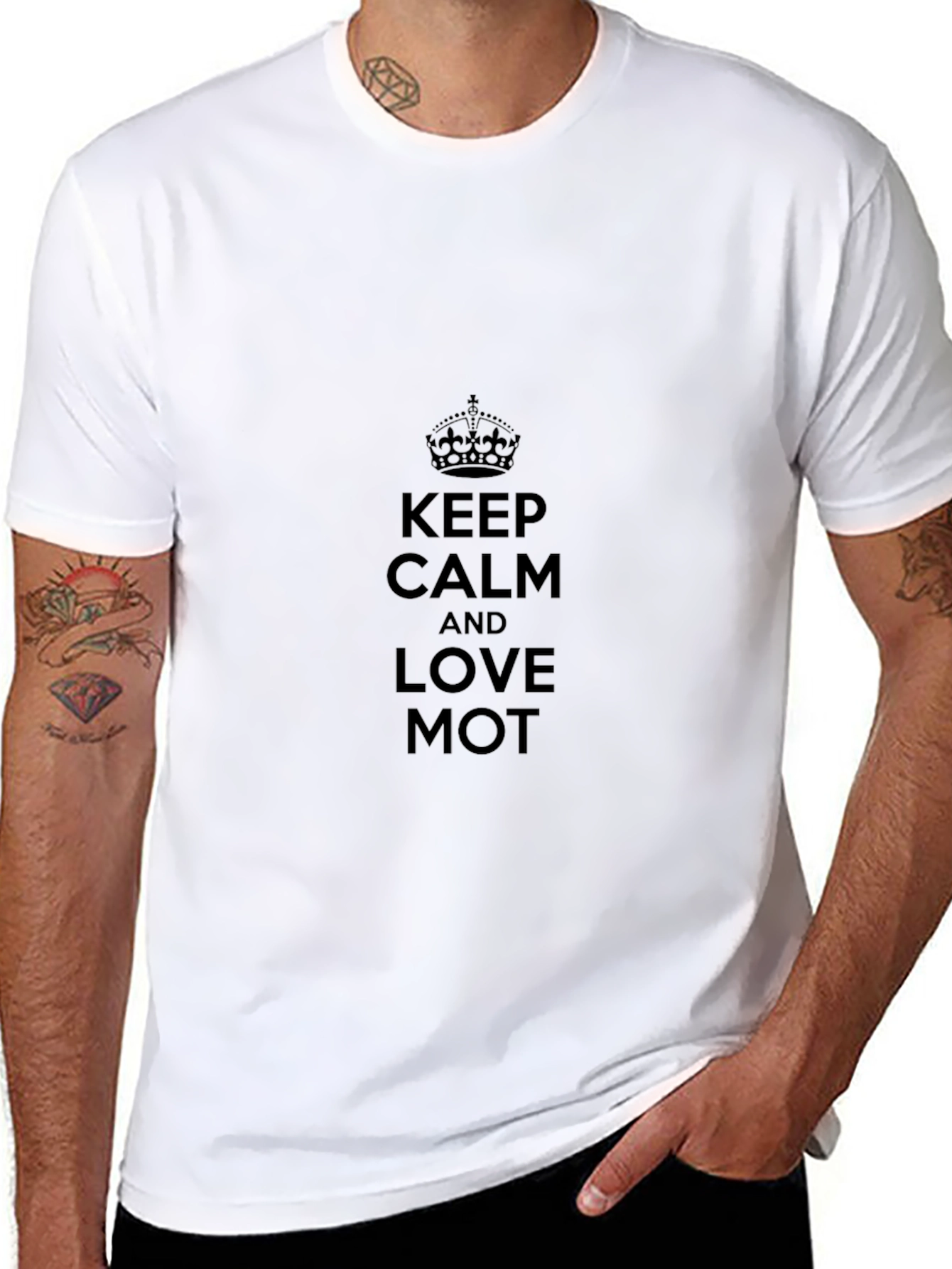 Keep Calm and Love MOT Black T-Shirt