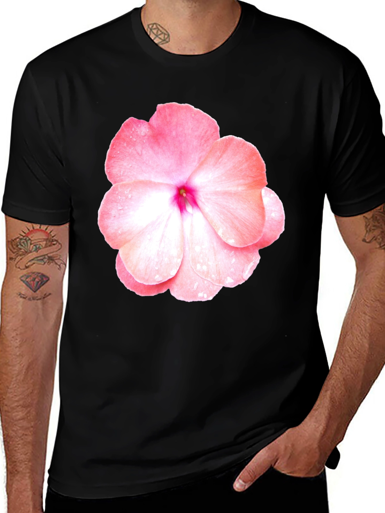 Floral Print Crew Neck T-Shirt