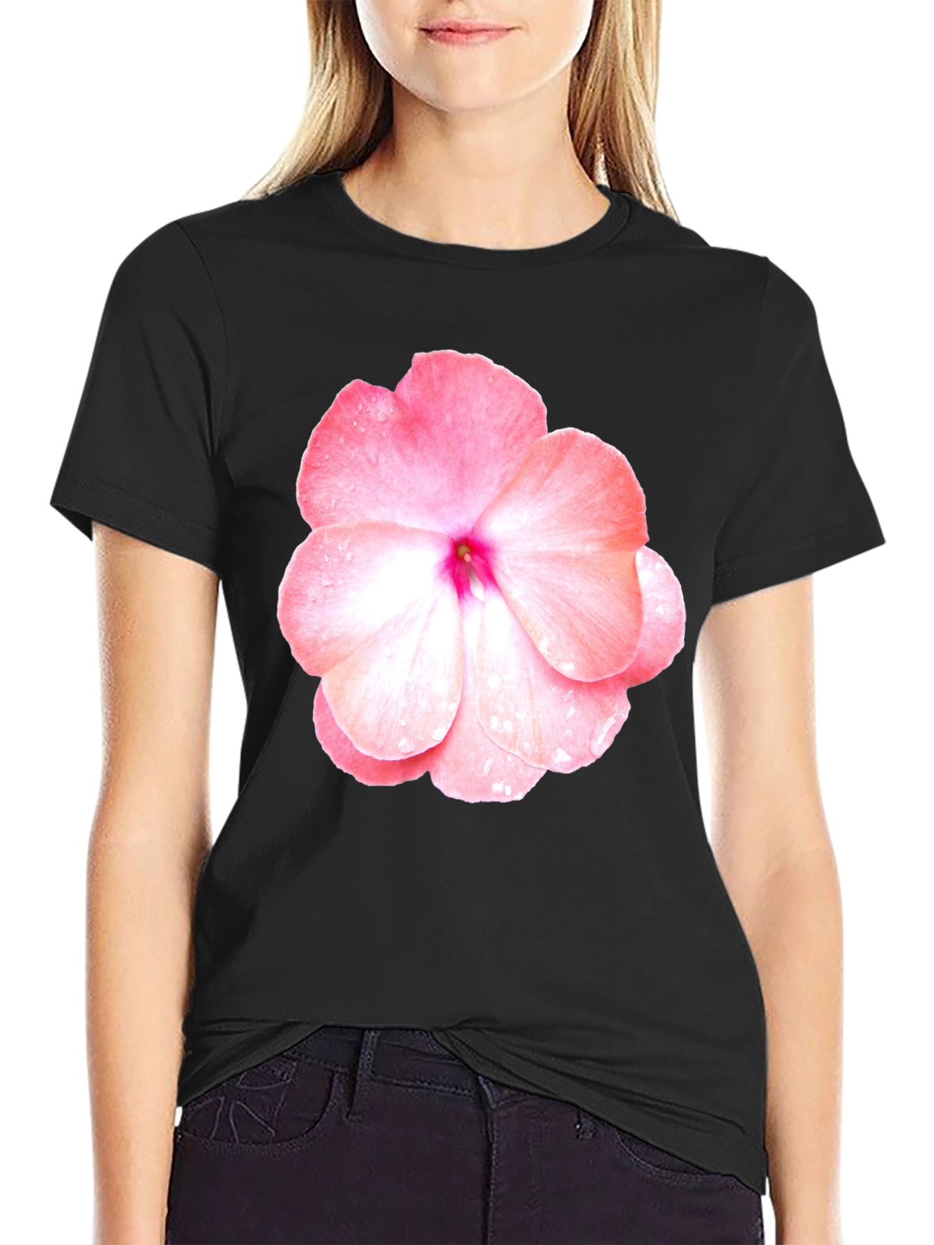 Floral Print Crew Neck T-Shirt