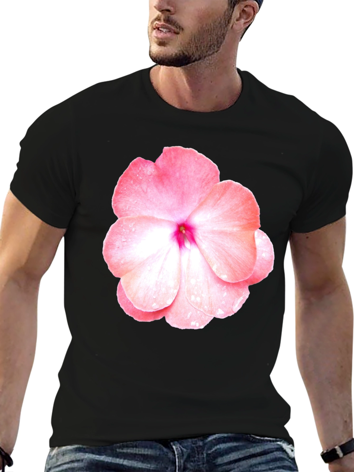 Floral Print Crew Neck T-Shirt