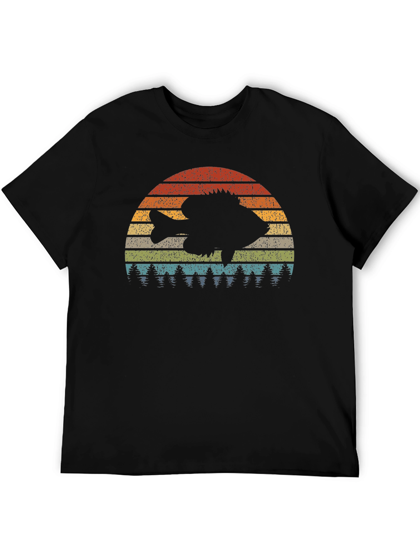 Retro Fish Sunset Graphic Tee