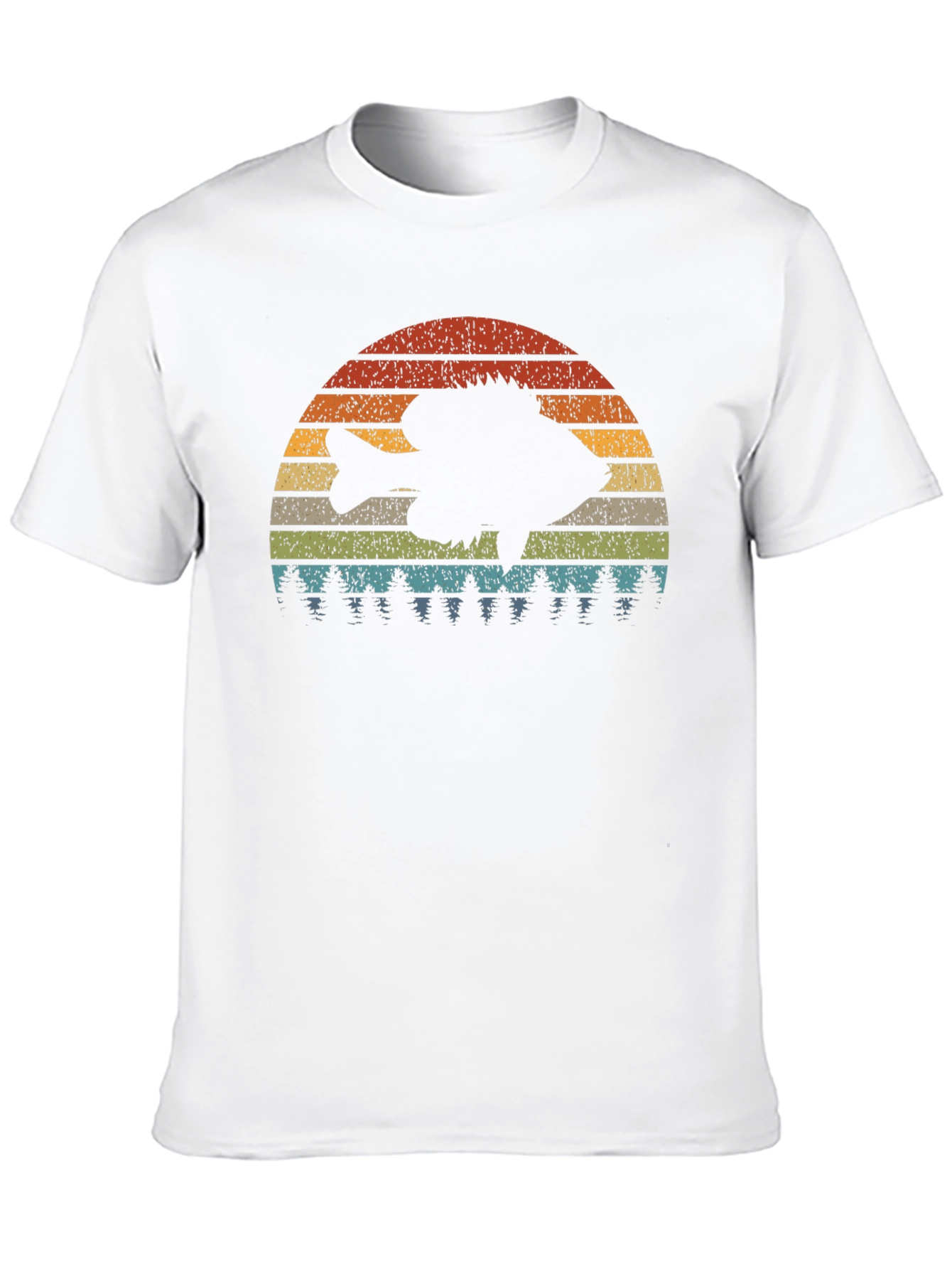Retro Fish Sunset Graphic Tee