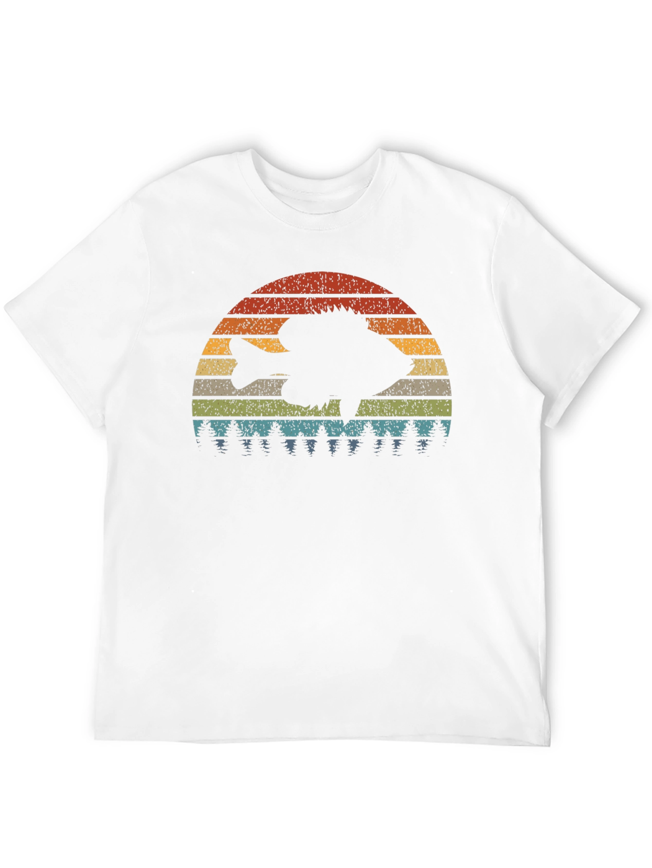 Retro Fish Sunset Graphic Tee