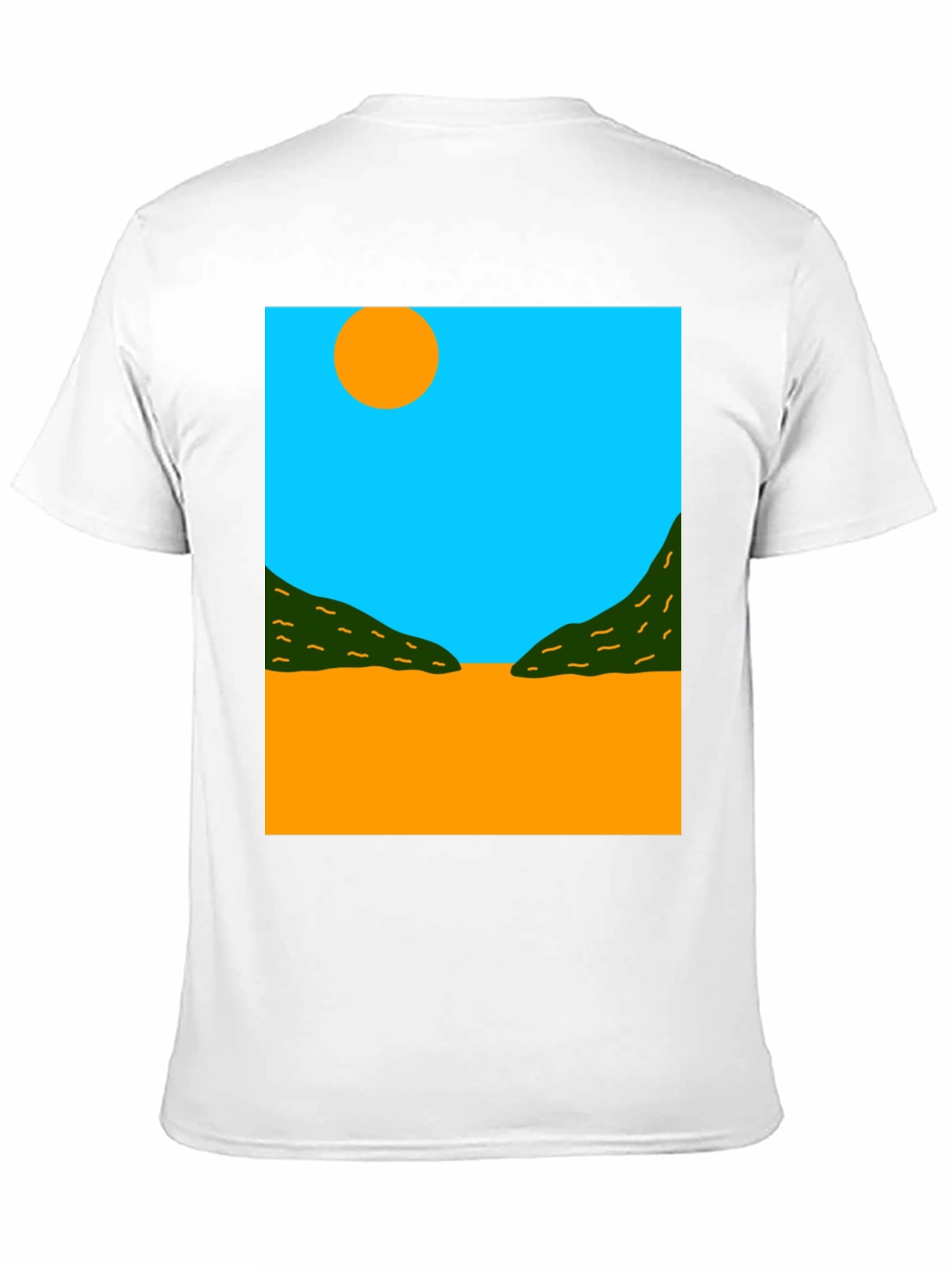 Abstract Landscape Graphic T-Shirt - Modern Art Tee