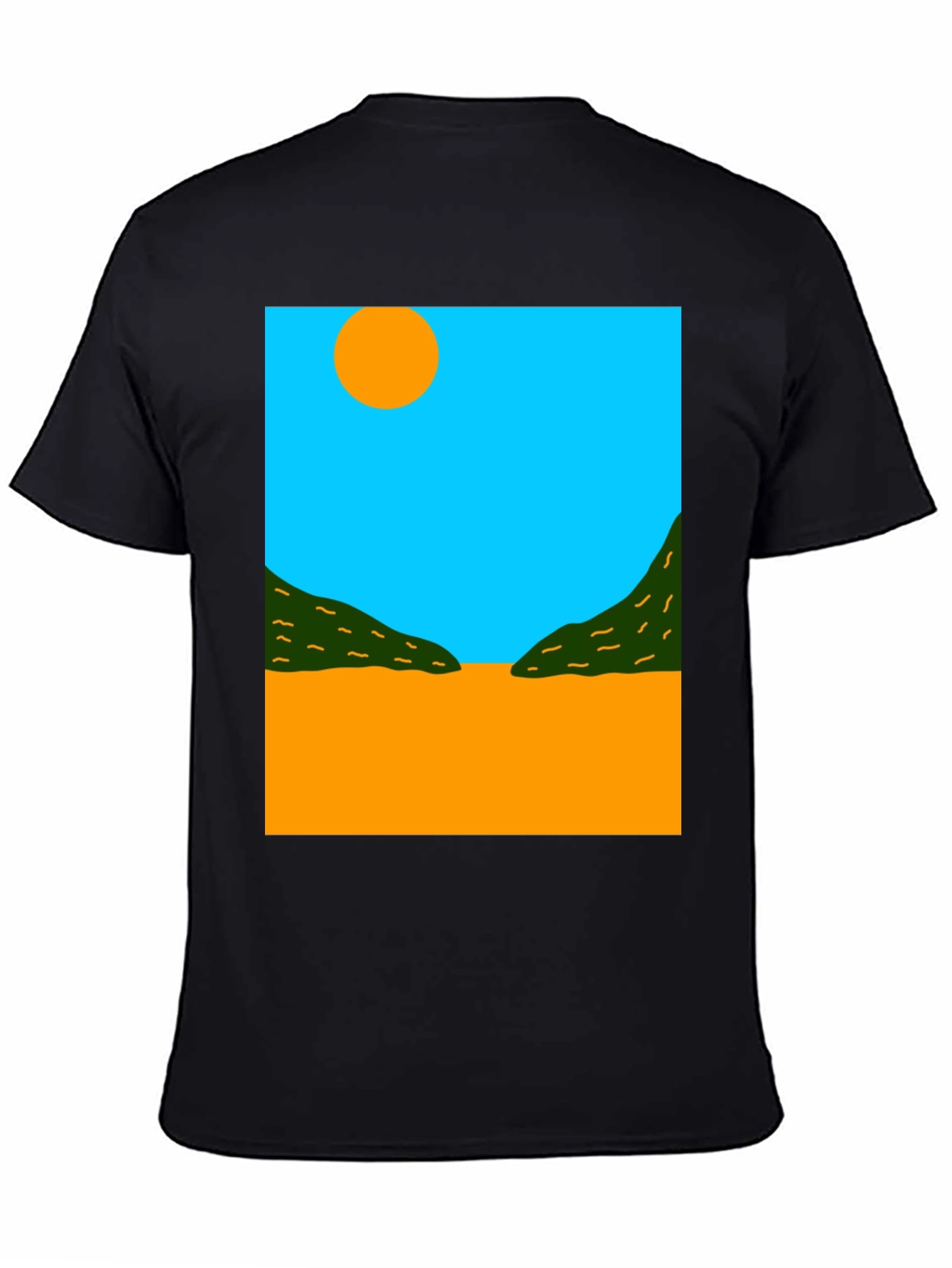Abstract Landscape Graphic T-Shirt - Modern Art Tee