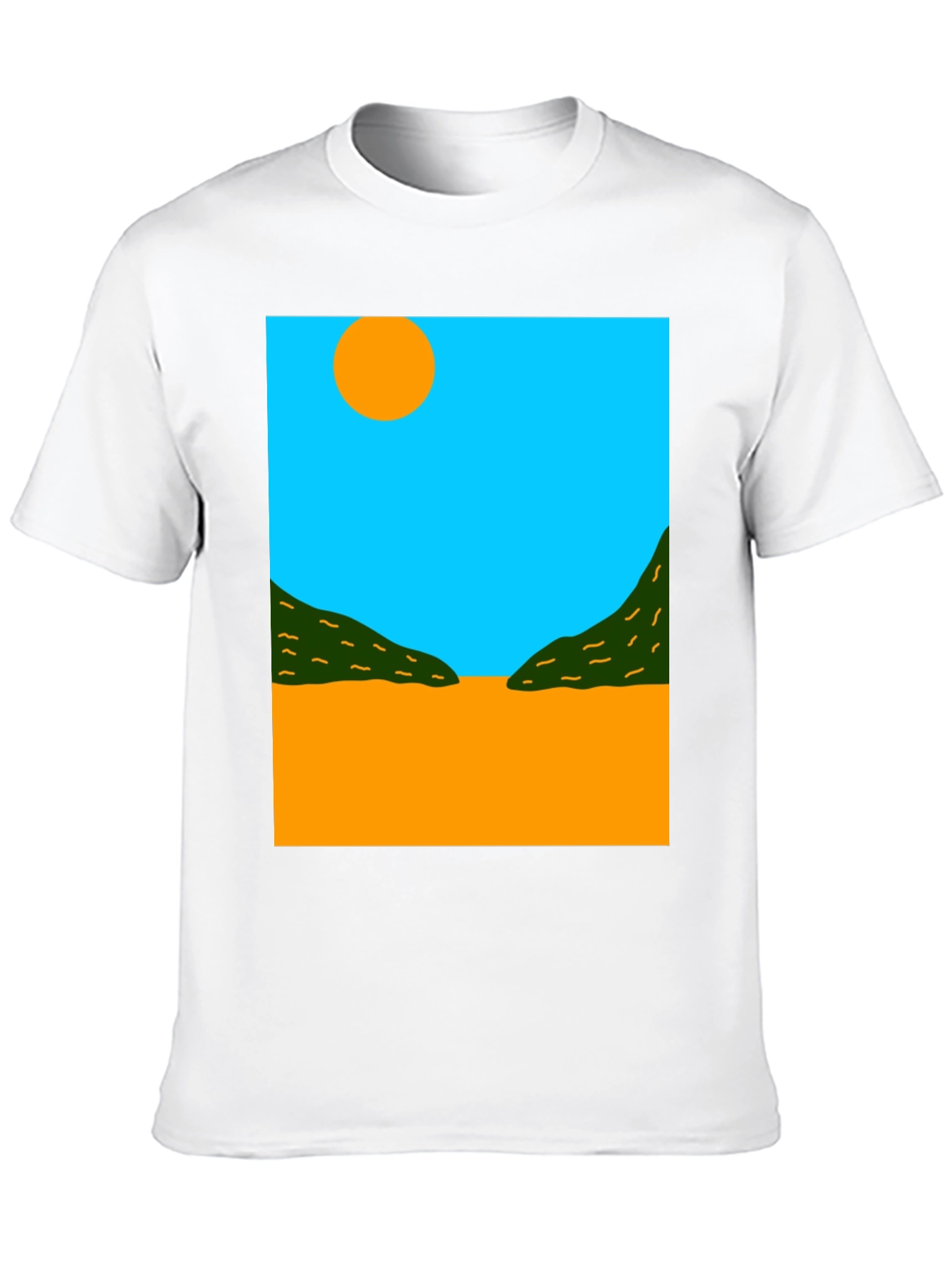 Abstract Landscape Graphic T-Shirt - Modern Art Tee