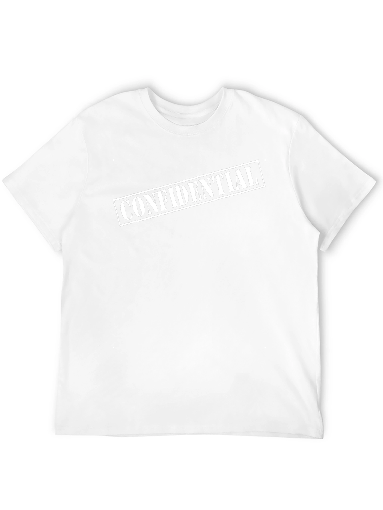 Confidential Graphic Tee - Black Cotton T-Shirt