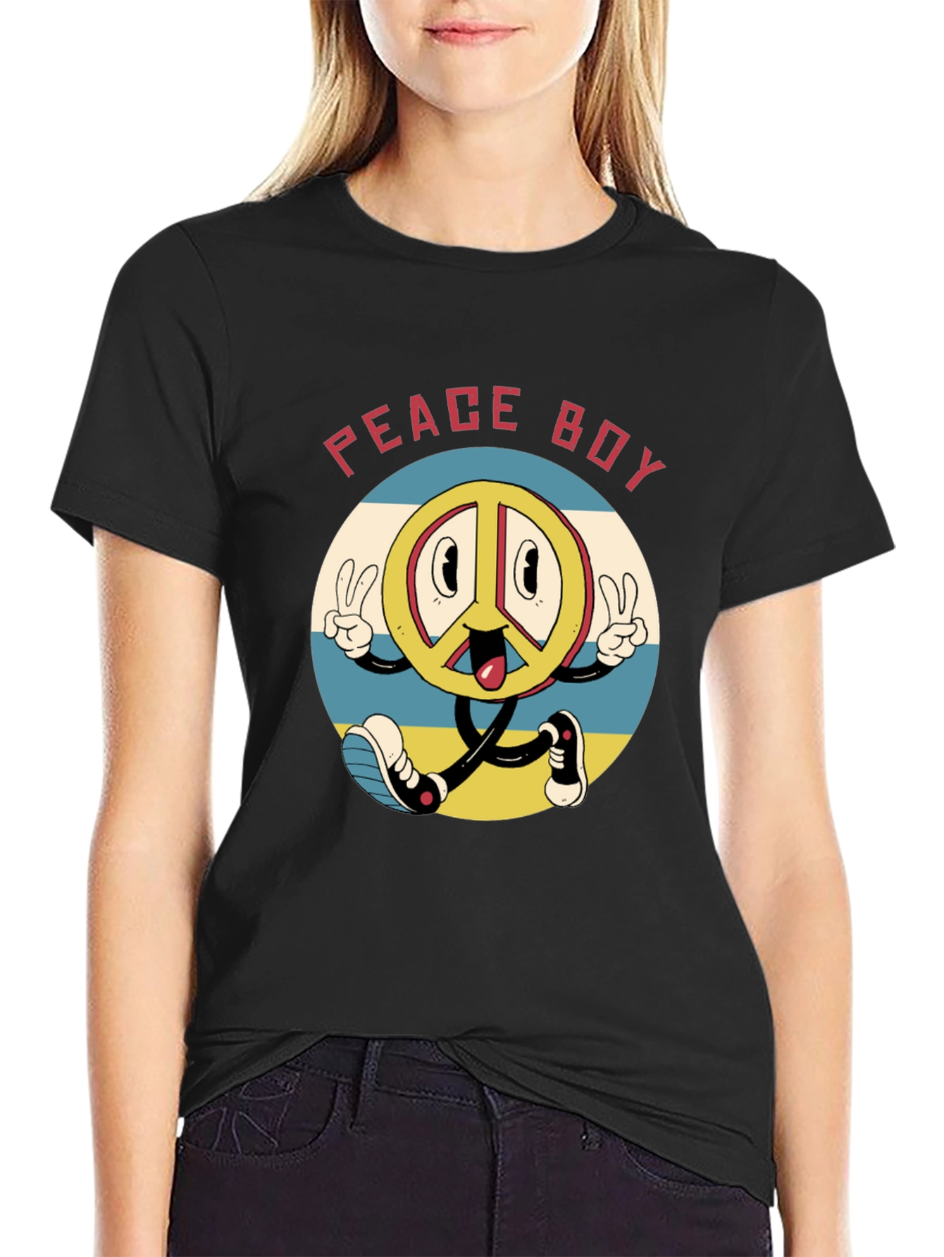 Retro Peace Boy T-Shirt