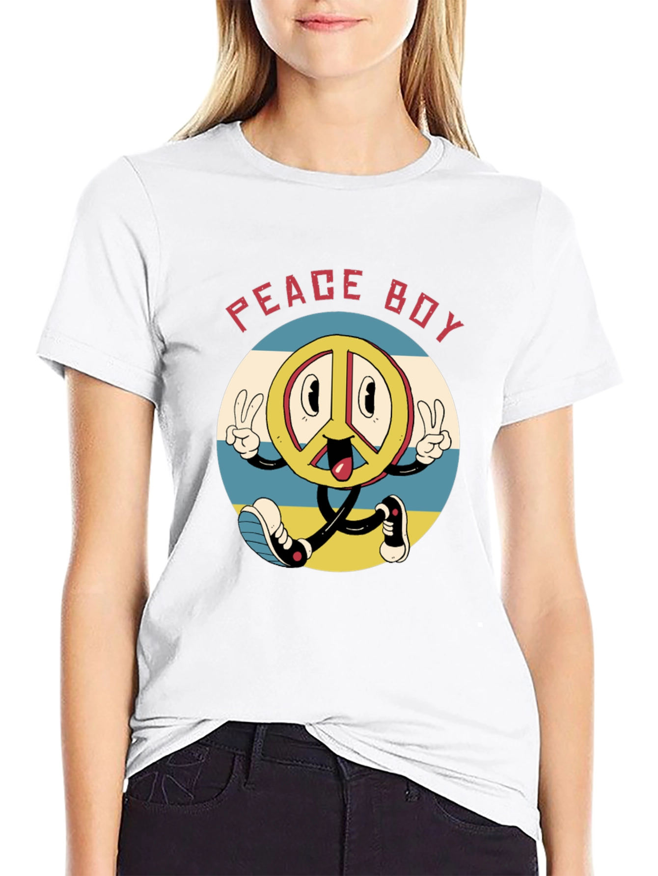 Retro Peace Boy T-Shirt