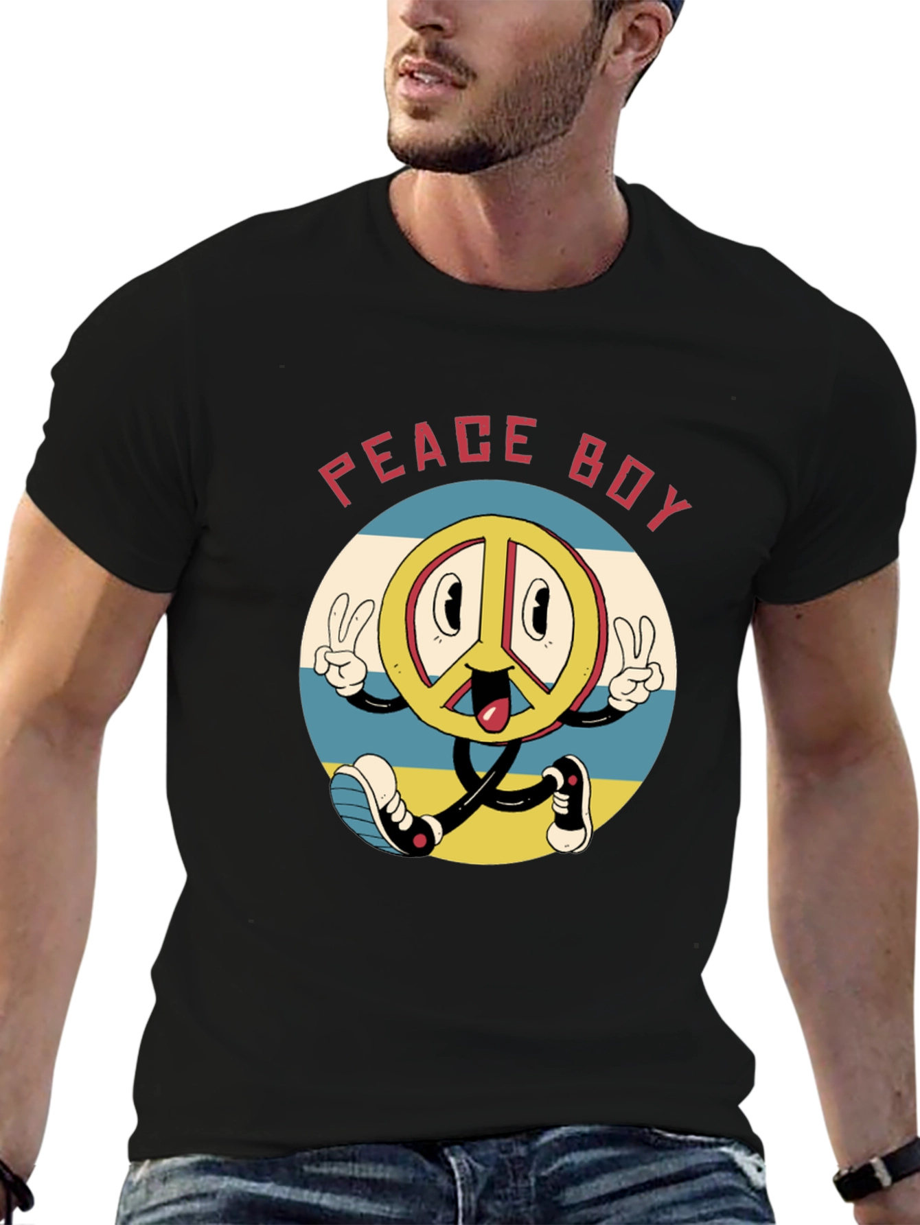 Retro Peace Boy T-Shirt