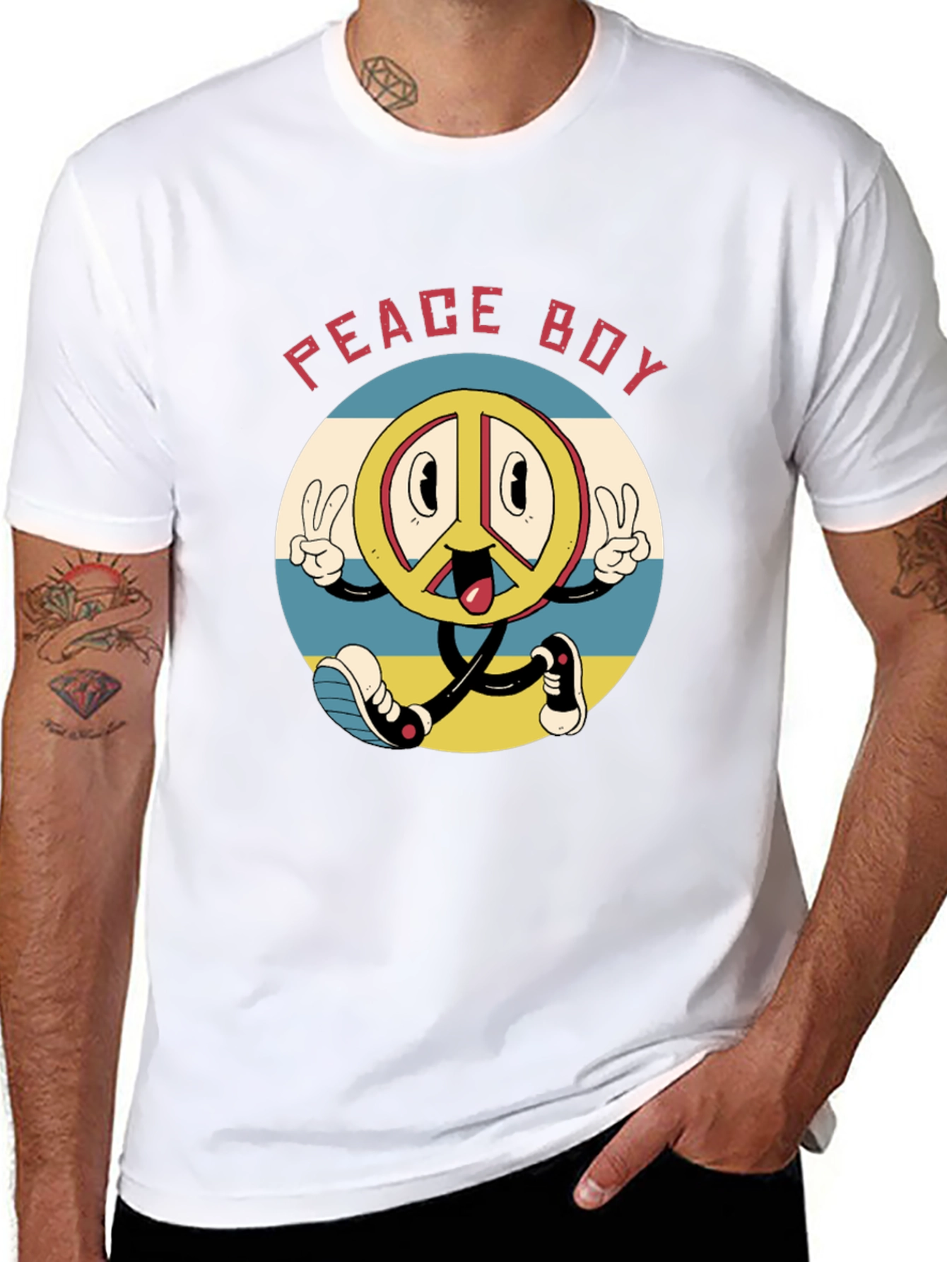 Retro Peace Boy T-Shirt