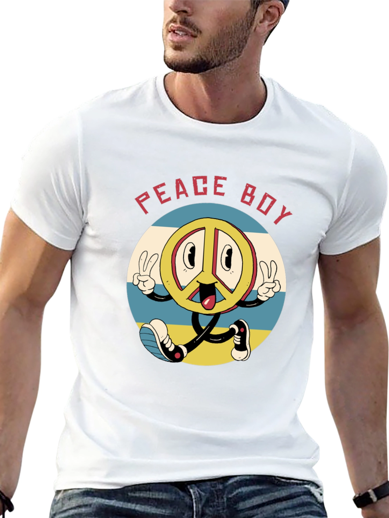 Retro Peace Boy T-Shirt