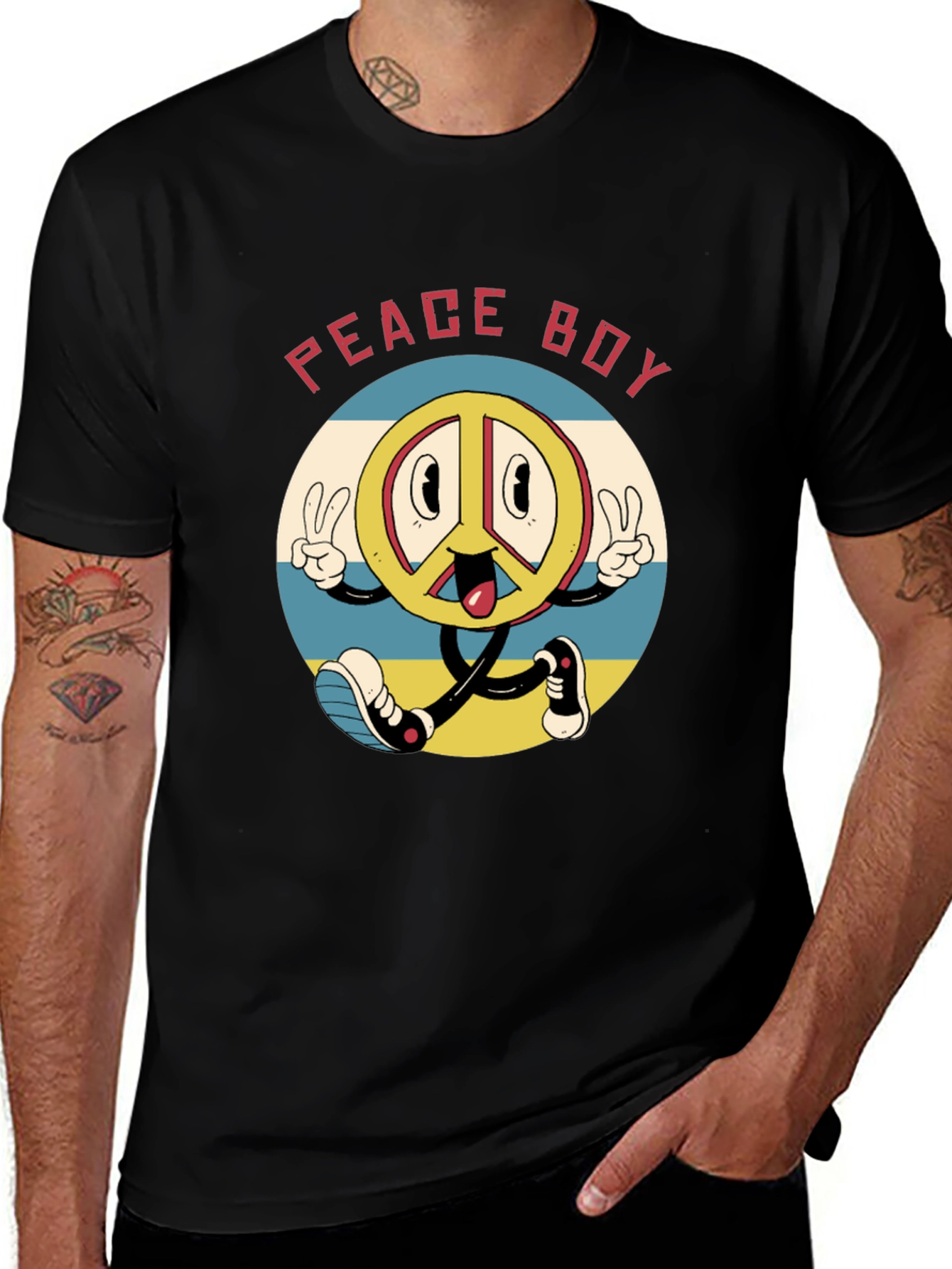 Retro Peace Boy T-Shirt