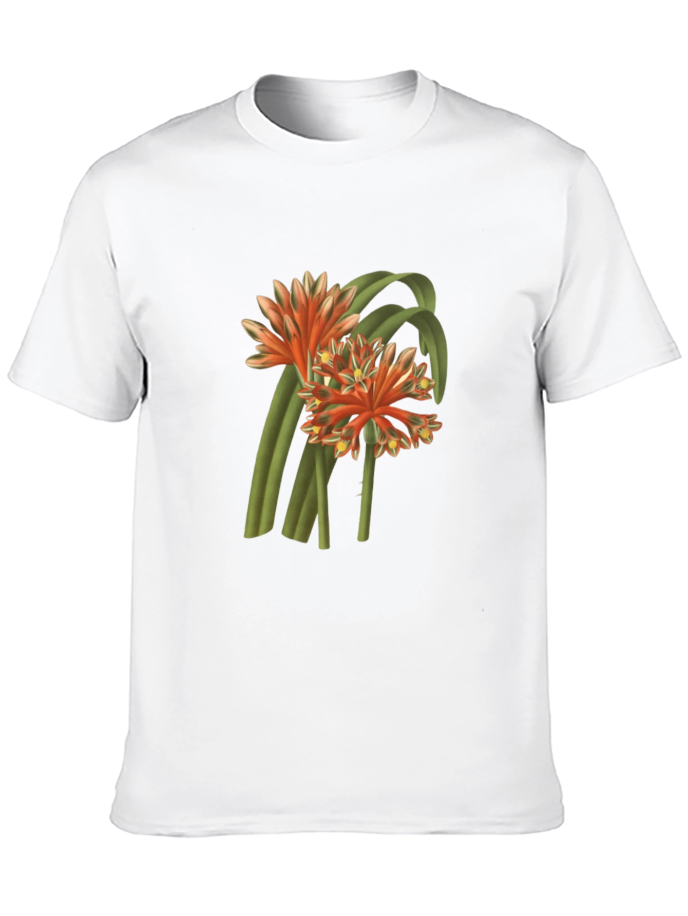 Botanical Flower Graphic Tee - Black