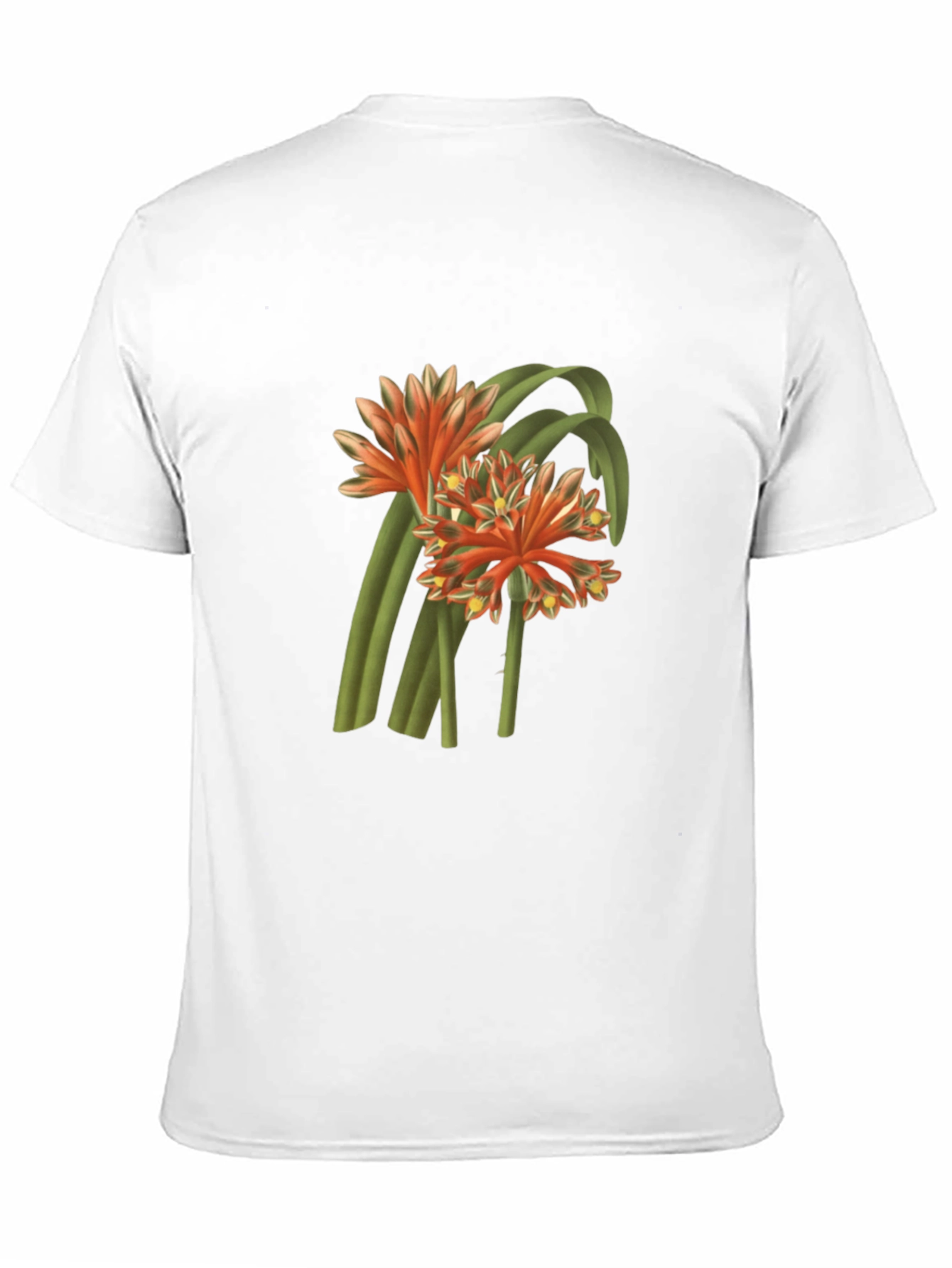 Botanical Flower Graphic Tee - Black