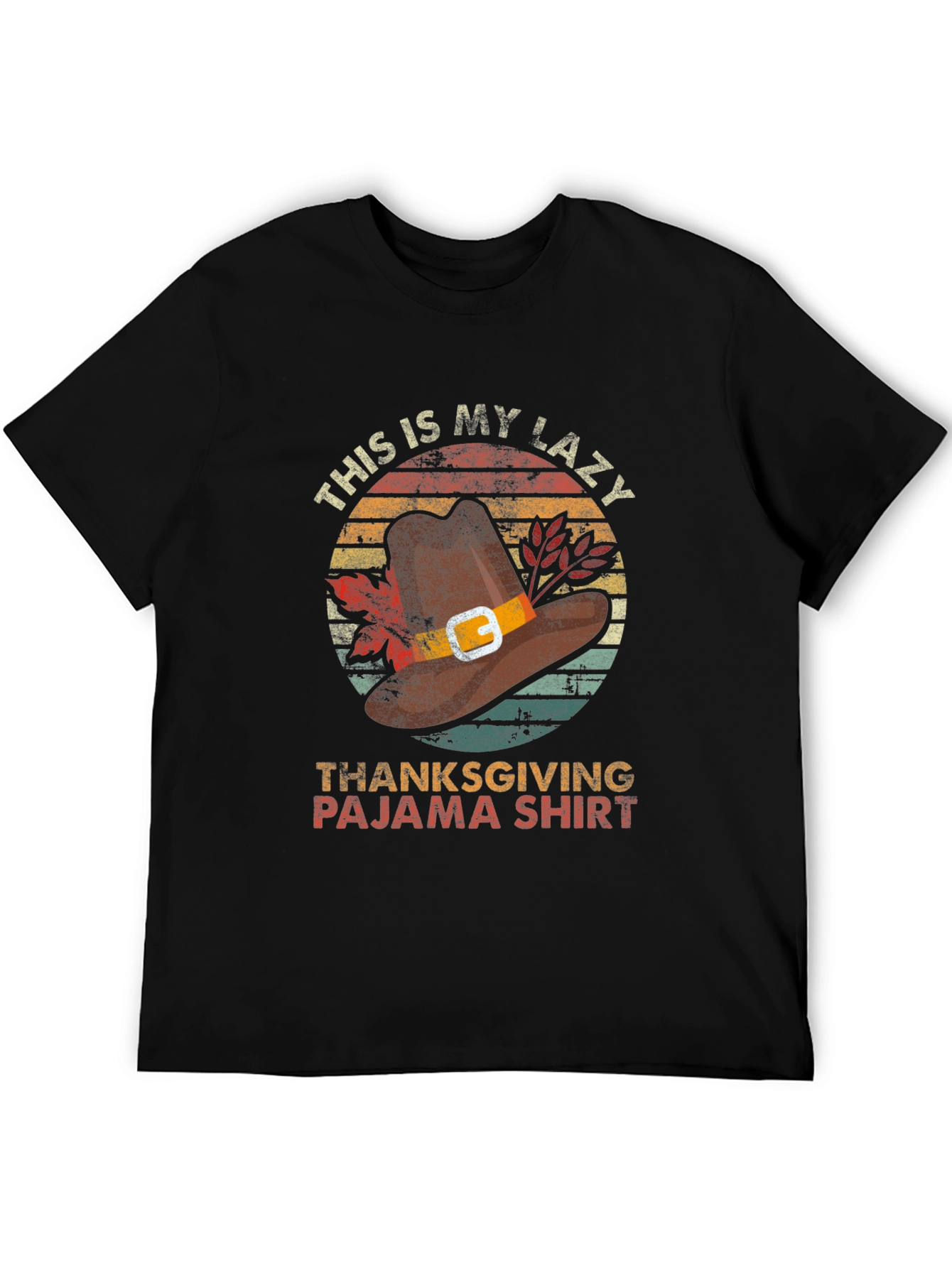 Lazy Thanksgiving Pajama Shirt | Novelty Holiday Tee