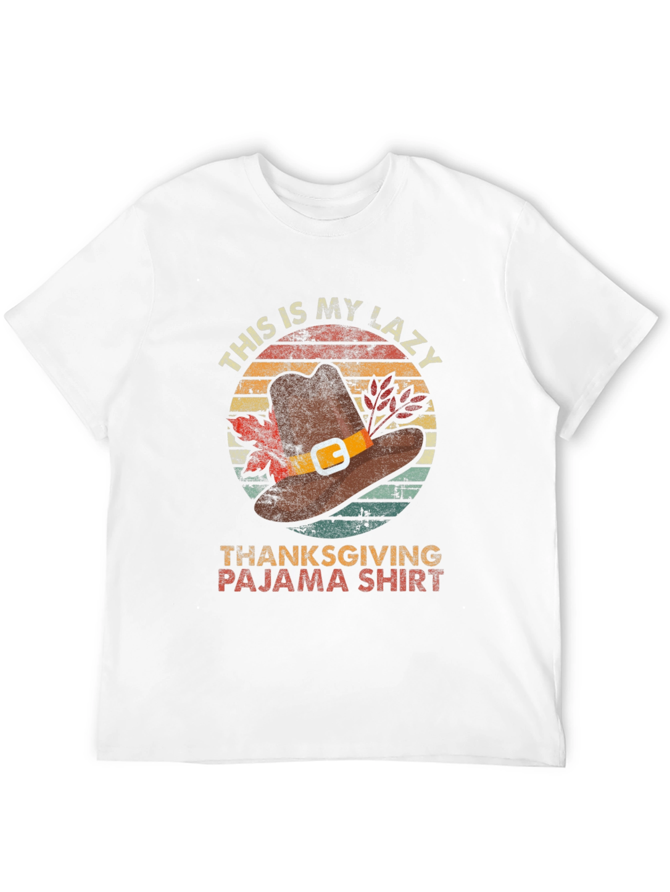 Lazy Thanksgiving Pajama Shirt | Novelty Holiday Tee