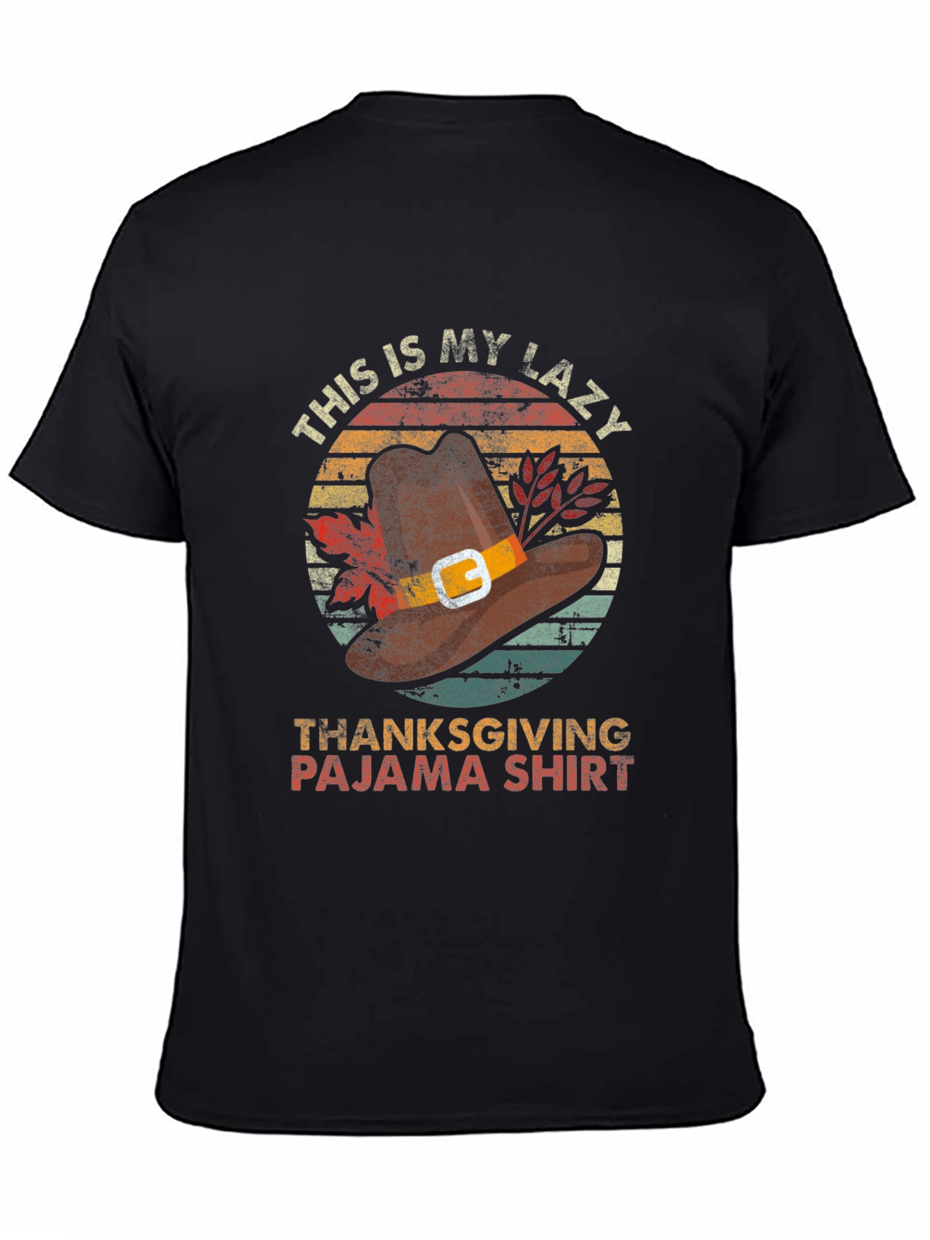 Lazy Thanksgiving Pajama Shirt | Novelty Holiday Tee