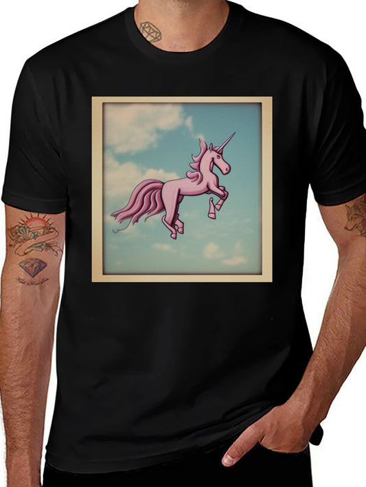 Unicorn in the Sky Black T-Shirt