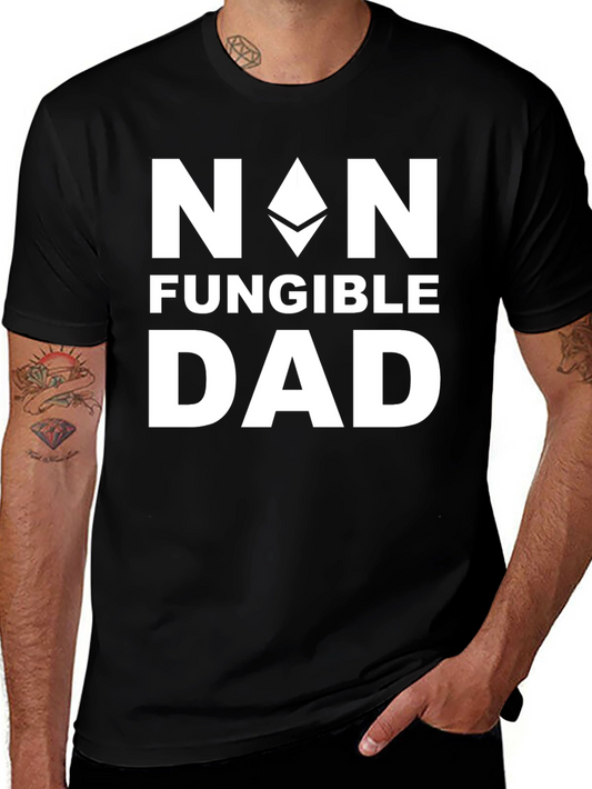 Non-Fungible Dad Black T-Shirt
