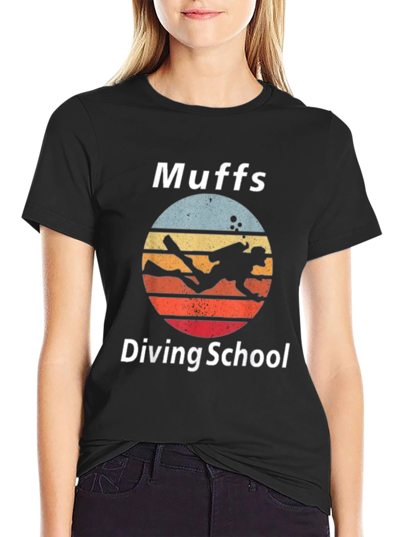 Muffs Diving School Black T-Shirt