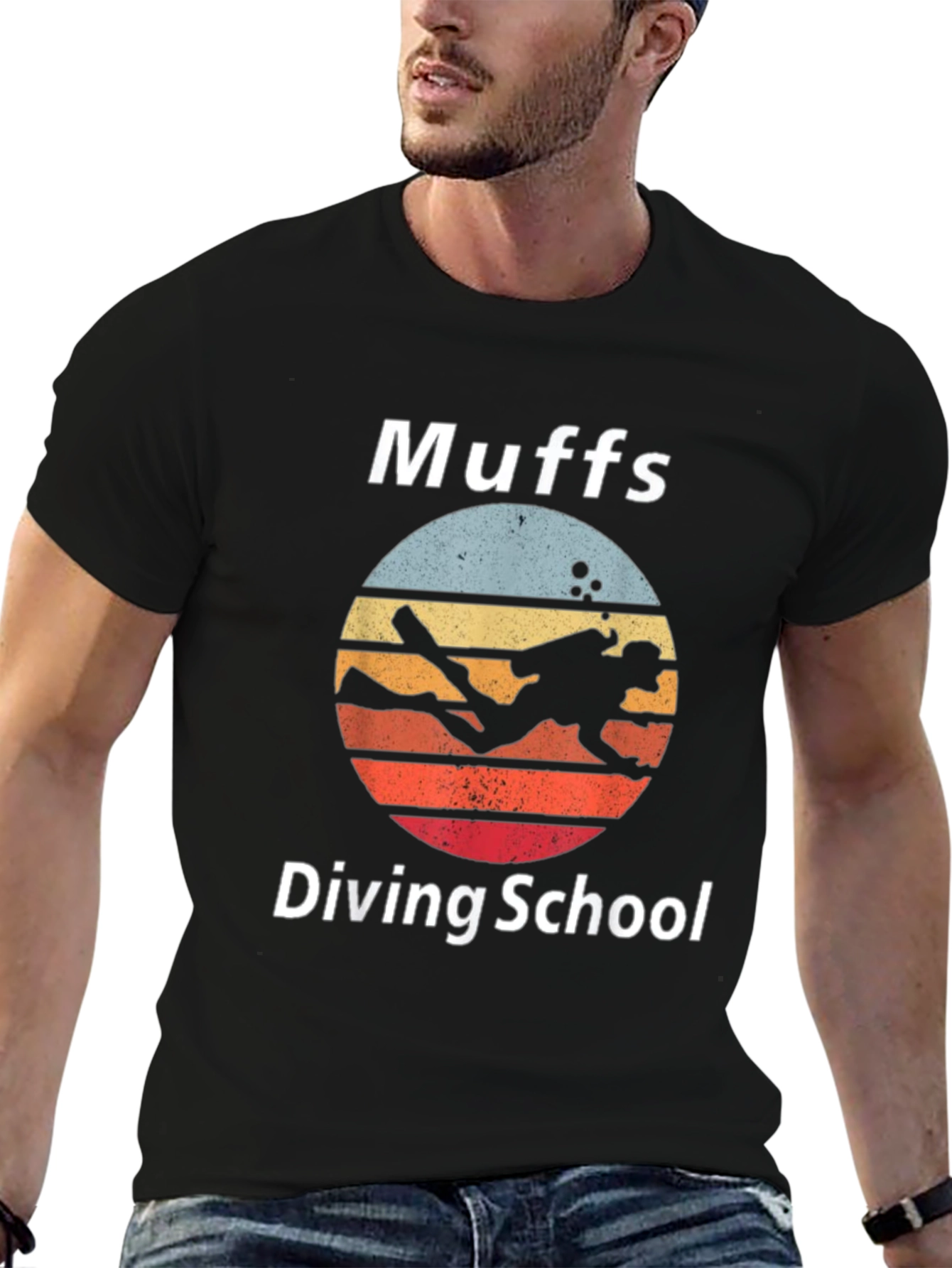 Muffs Diving School Black T-Shirt
