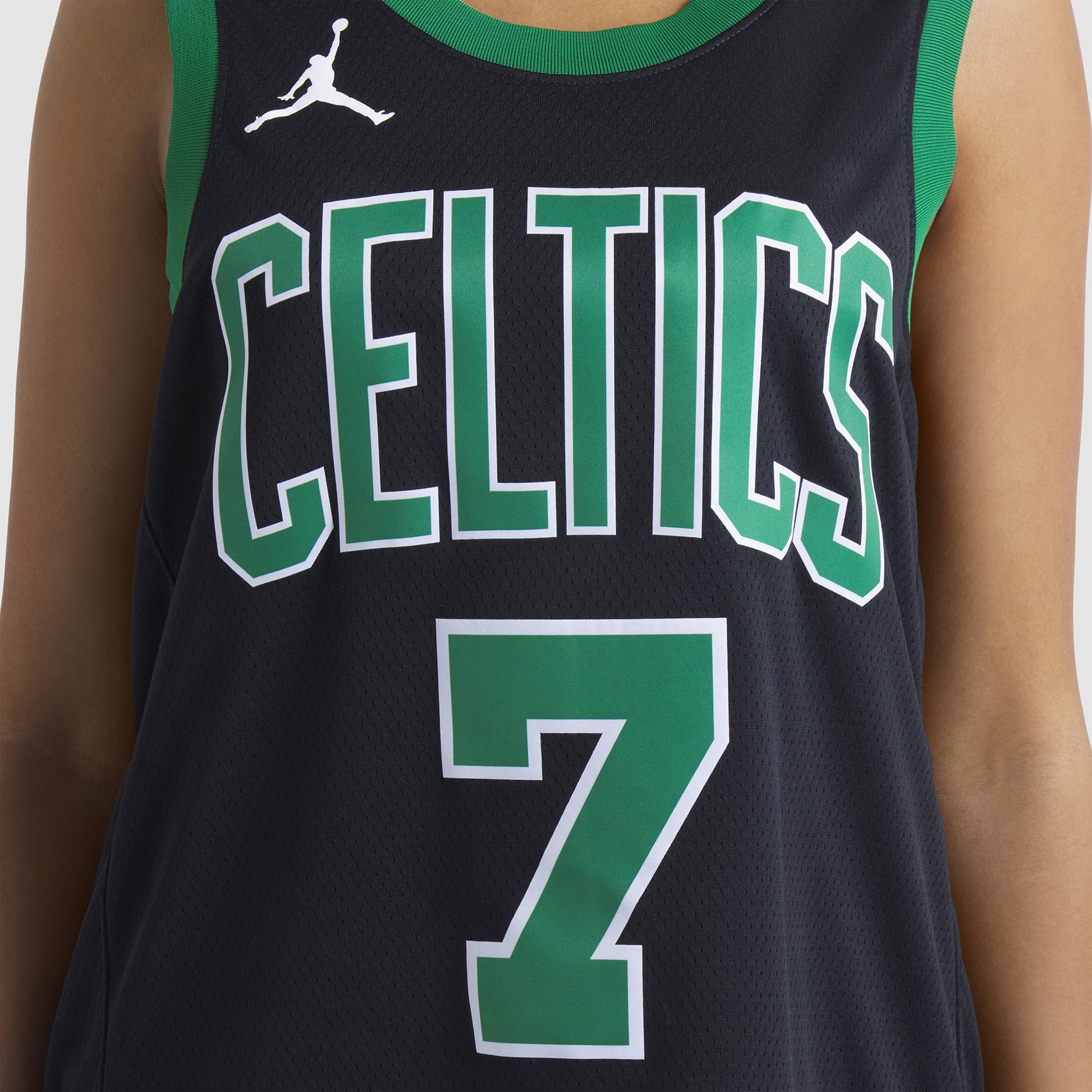 Unisex Boston Celtics Jaylen Brown Jordan Brand Black Swingman Jersey - Statement Edition