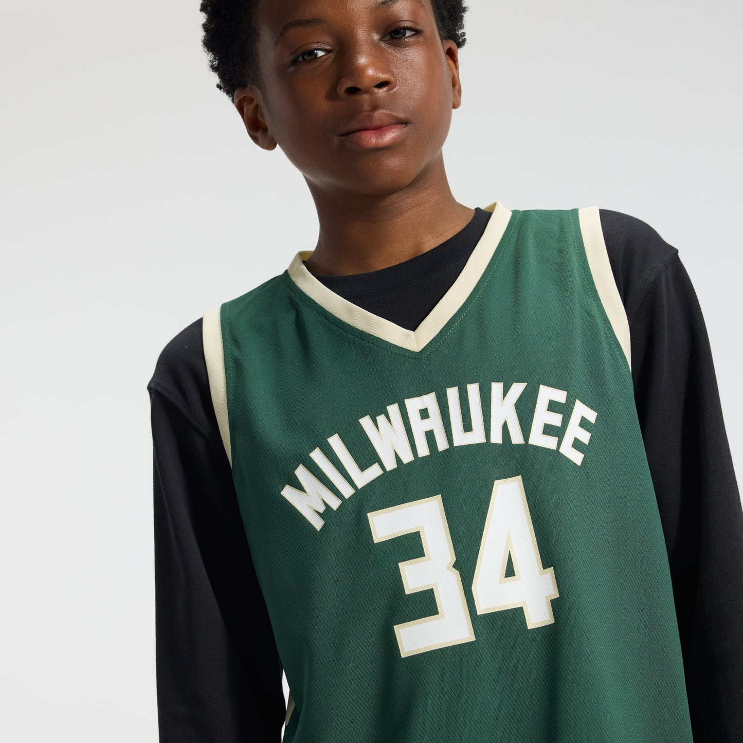 Youth Milwaukee Bucks Giannis Antetokounmpo Fanatics Hunter Green Fast Break Replica Player Jersey - Icon Edition