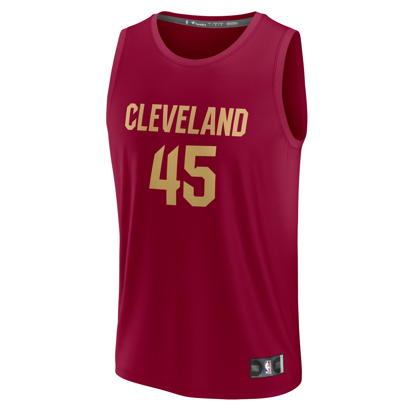 Men's Cleveland Cavaliers Donovan Mitchell Fanatics Wine Fast Break Replica Jersey - Icon Edition