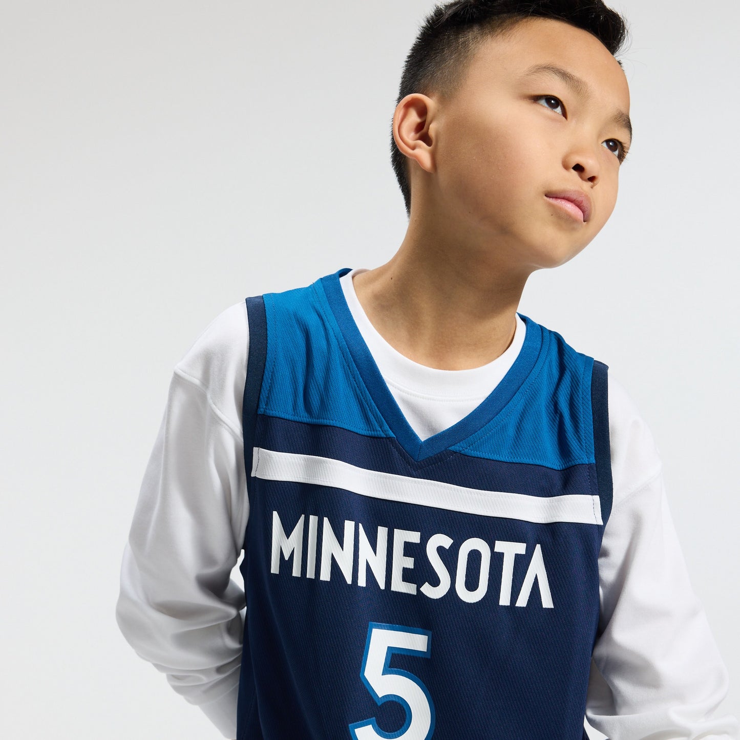Youth Minnesota Timberwolves Anthony Edwards Fanatics Navy Fast Break Replica Player Jersey - Icon Edition