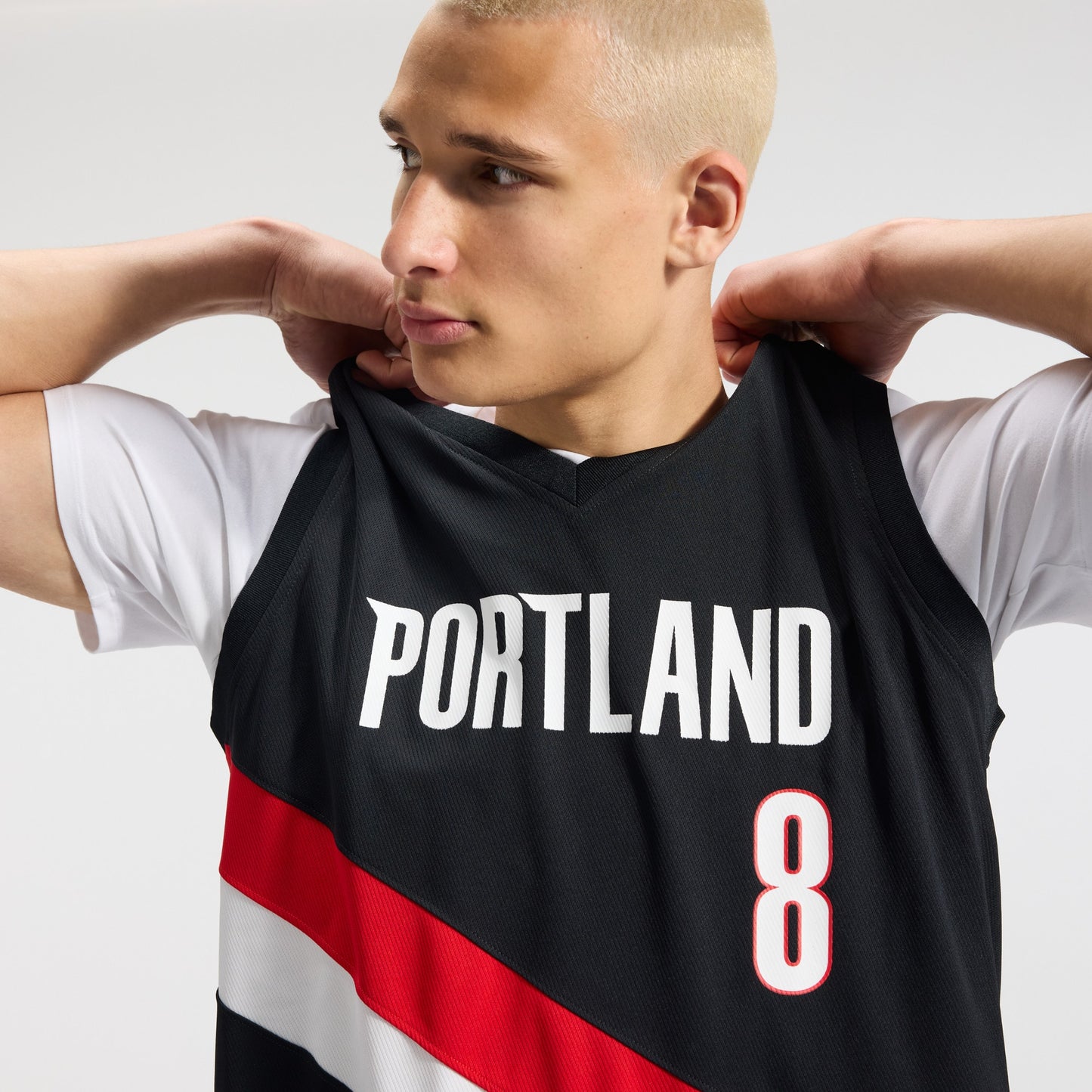 Men's Portland Trail Blazers Deni Avdija Fanatics Black Fast Break Replica Jersey - Icon Edition