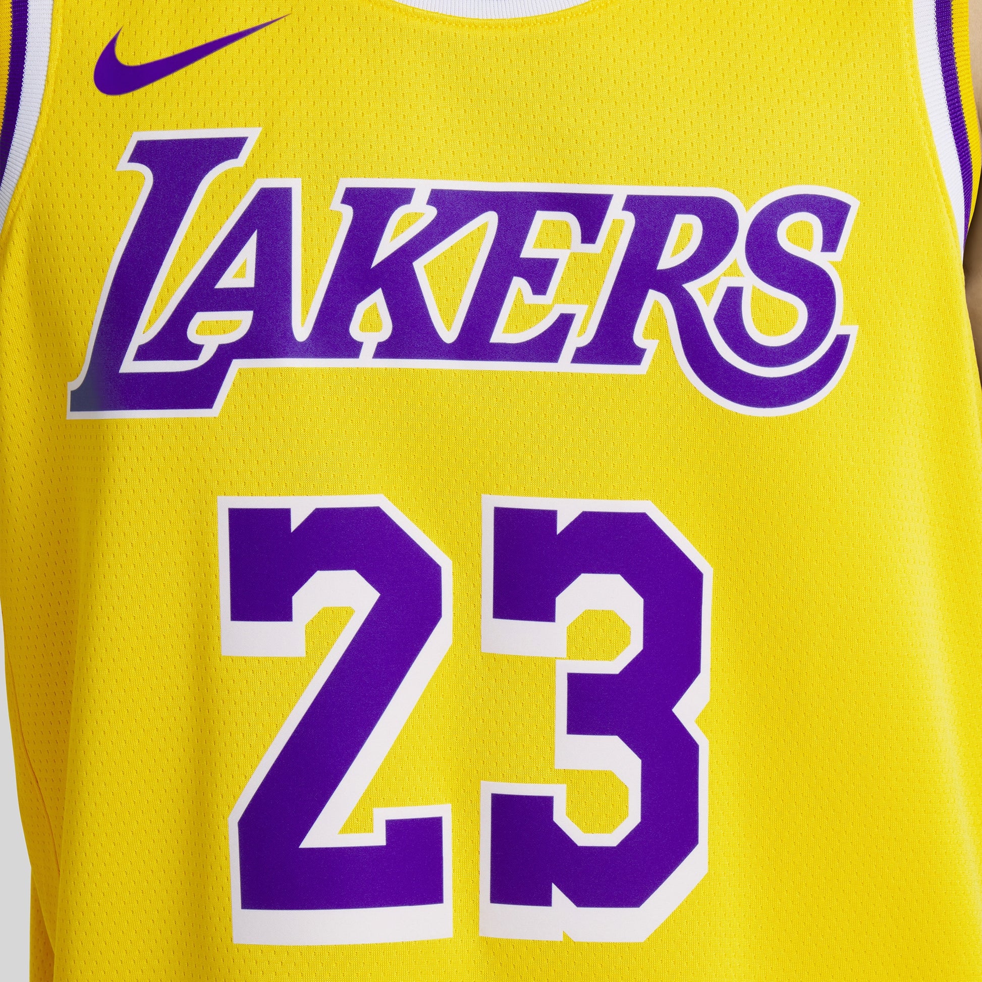 Unisex Los Angeles Lakers LeBron James Nike Gold Swingman Jersey - Icon Edition
