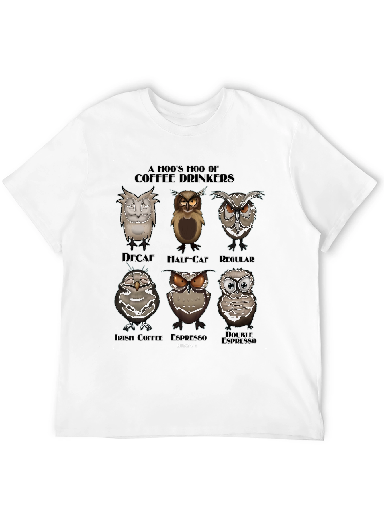 A Hoos Hoo of Coffee Drinkers Graphic T-Shirt