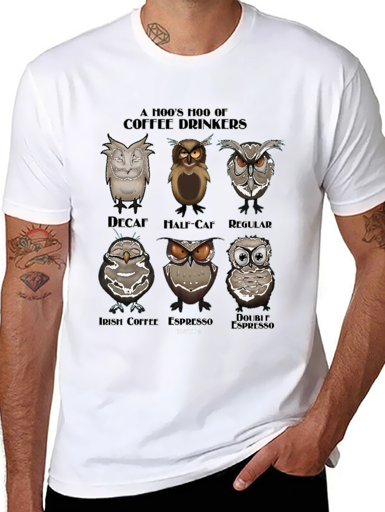 A Hoos Hoo of Coffee Drinkers Graphic T-Shirt