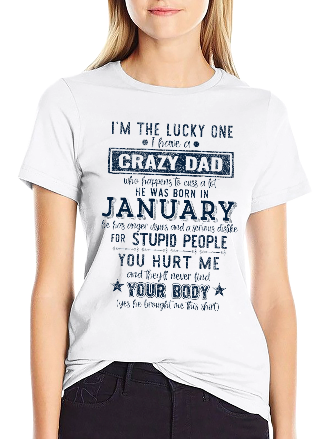 Lucky One Crazy Dad January Graphic Tee
