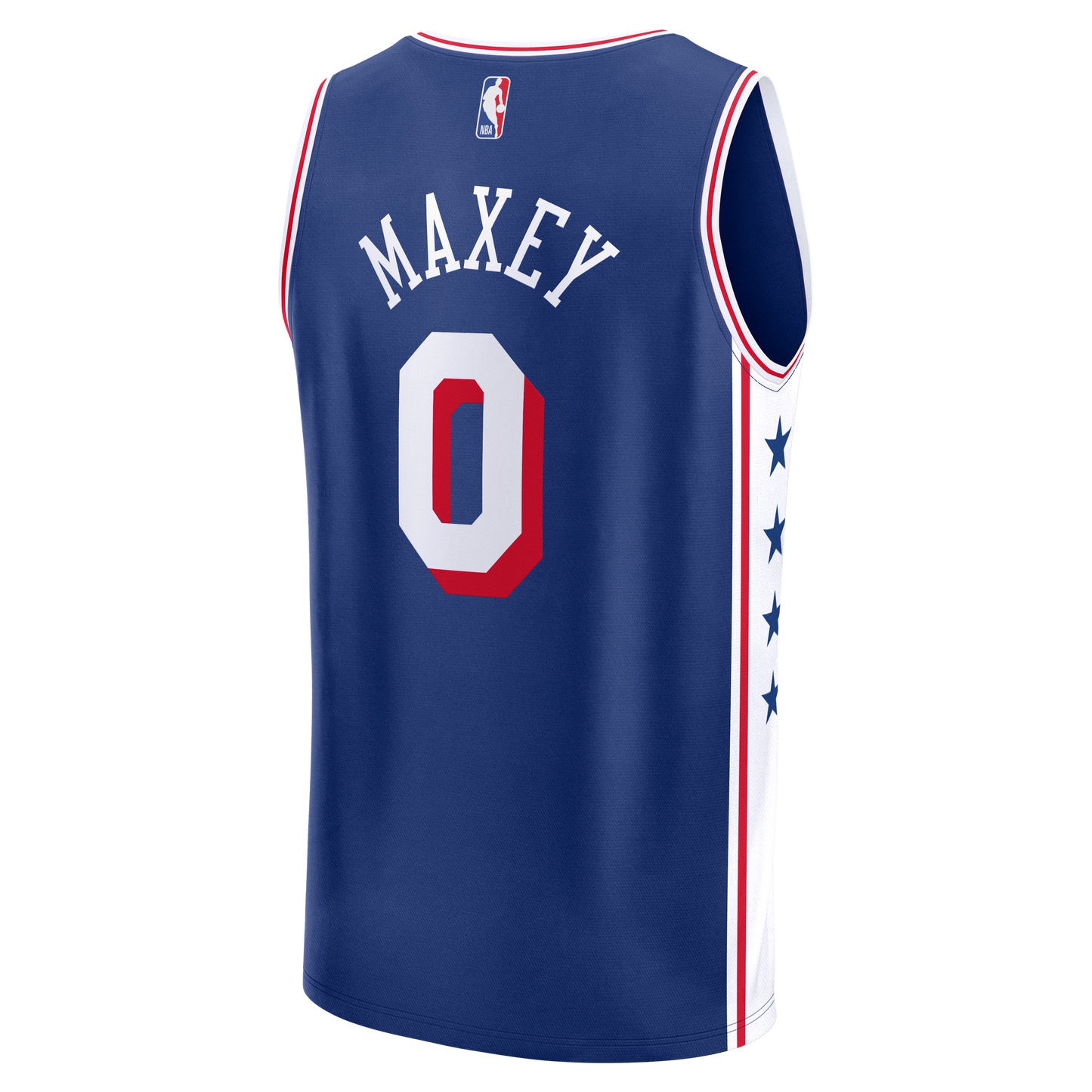 Men's Philadelphia 76ers Tyrese Maxey Fanatics Royal Fast Break Replica Player Jersey - Icon Edition